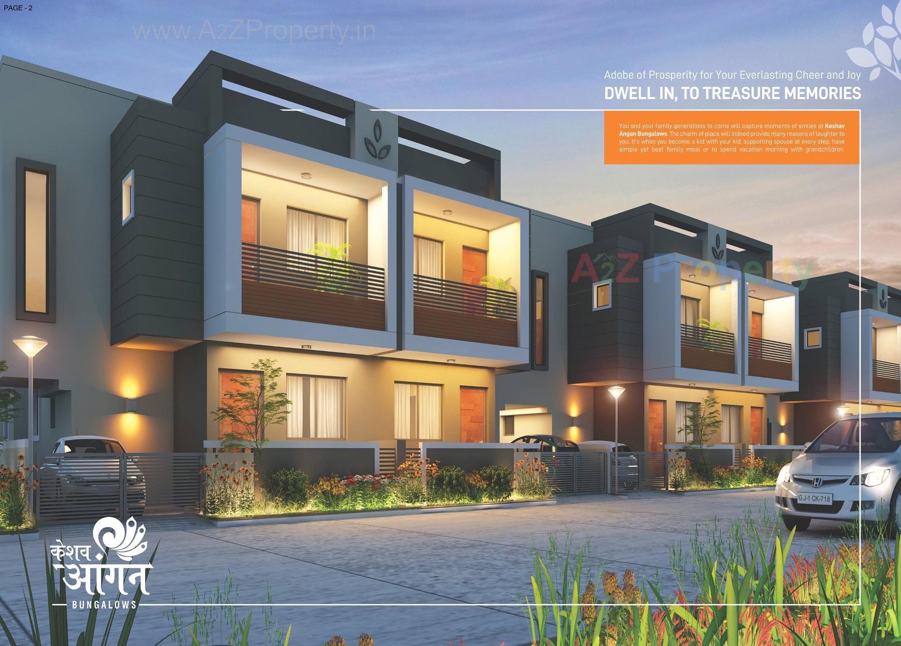 3D Elevation of real estate project Keshav Aangan located at Mahesana, Mehsana, Gujarat