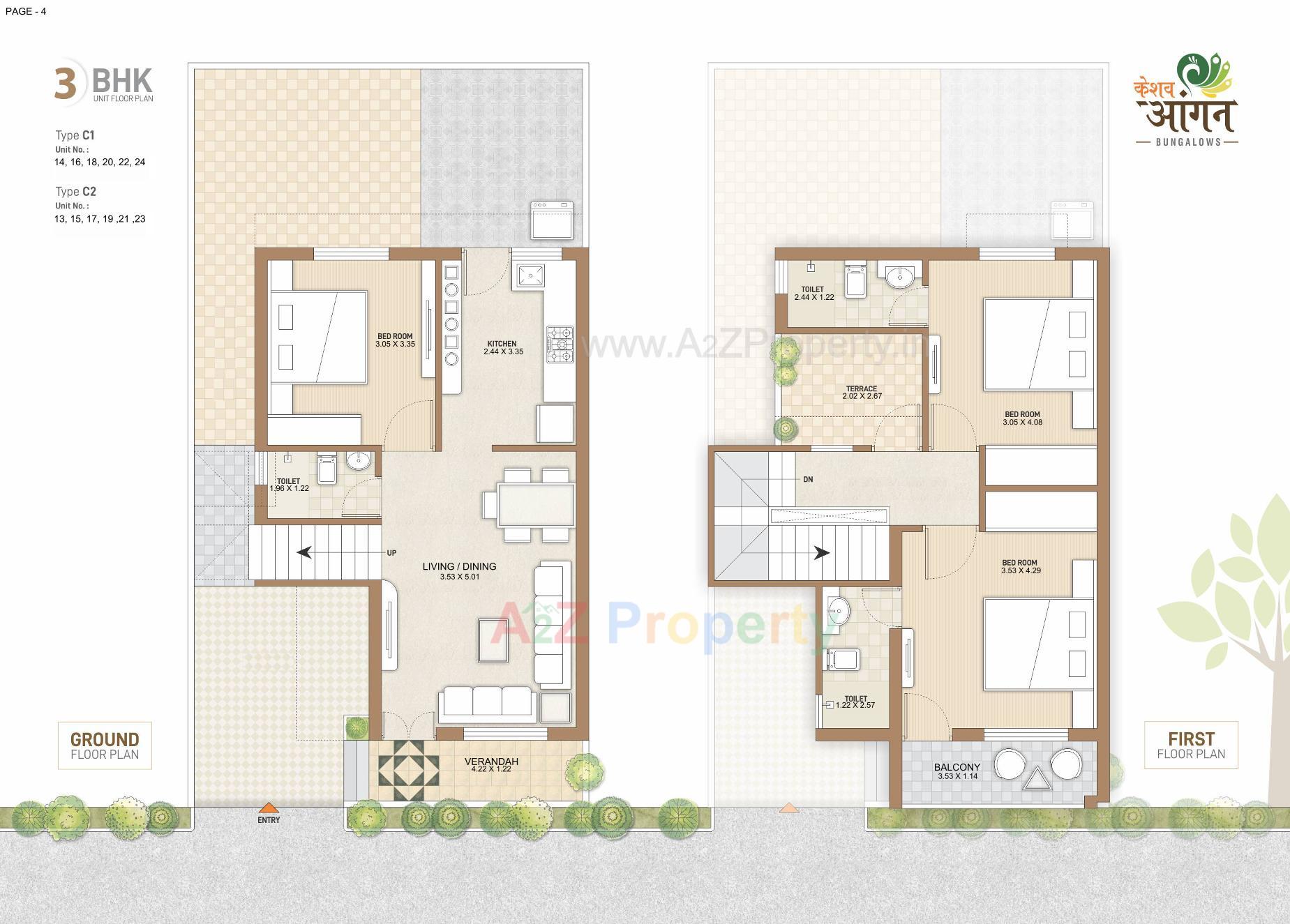 Layout of real estate project Keshav Aangan located at Mahesana, Mehsana, Gujarat
