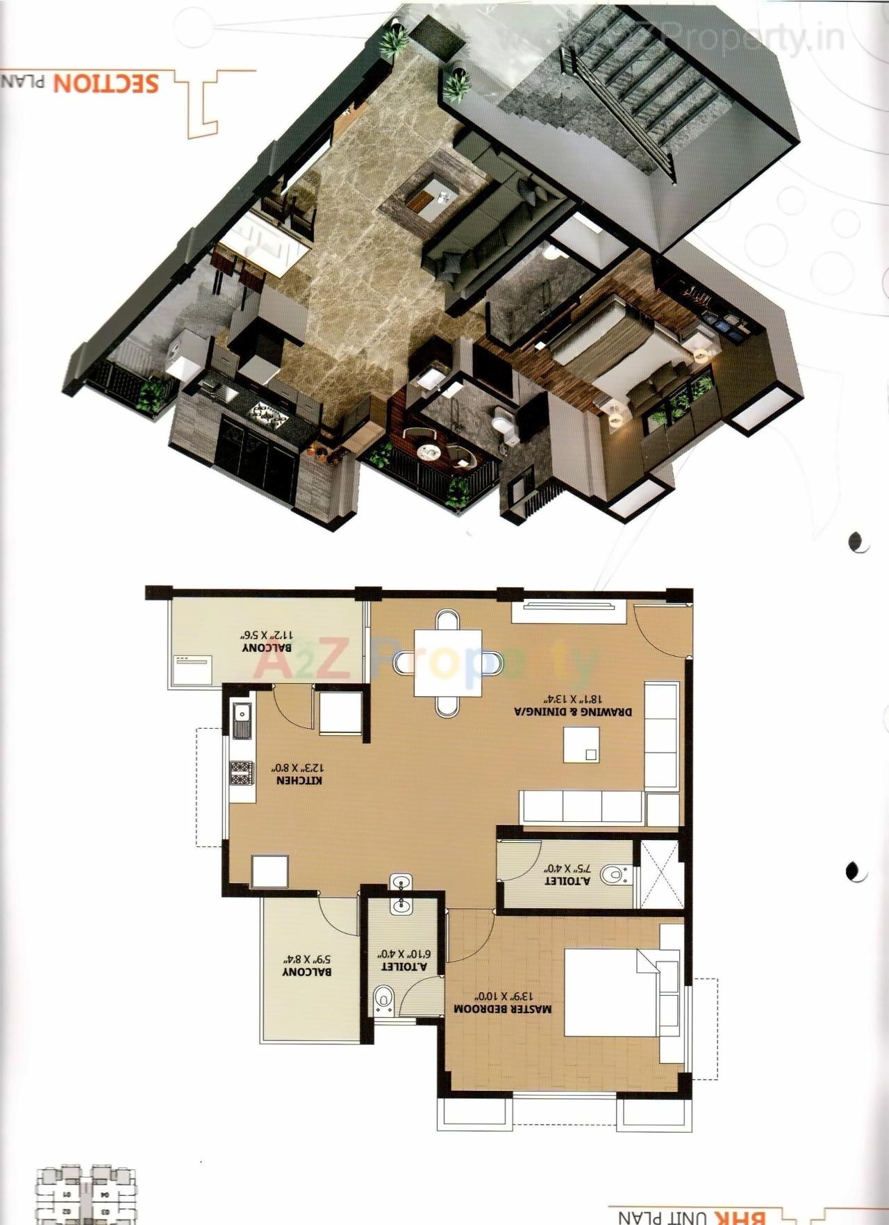 Layout of real estate project Krishna Kunj Apartment located at Visnagar, Mehsana, Gujarat