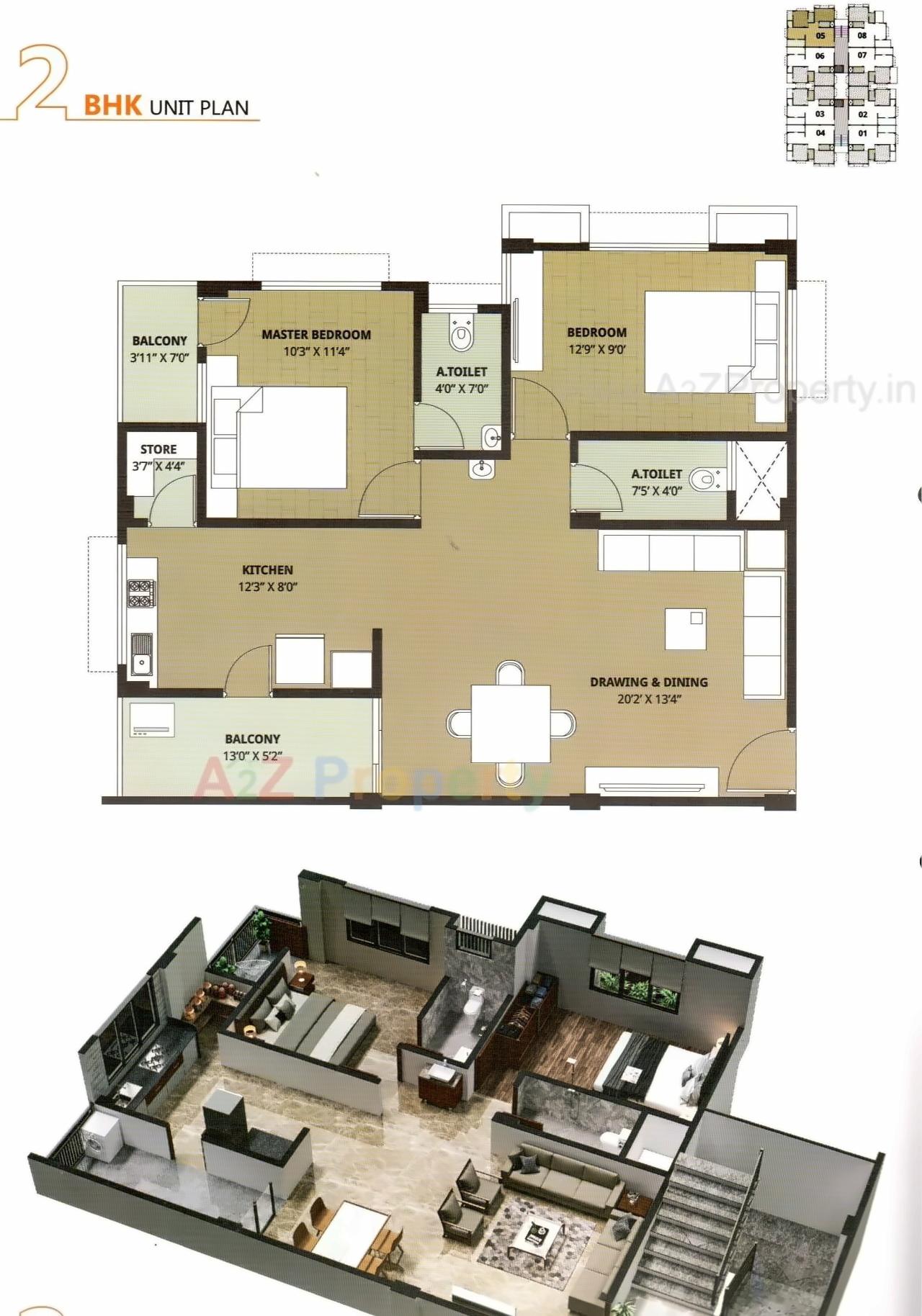 Layout of real estate project Krishna Kunj Apartment located at Visnagar, Mehsana, Gujarat