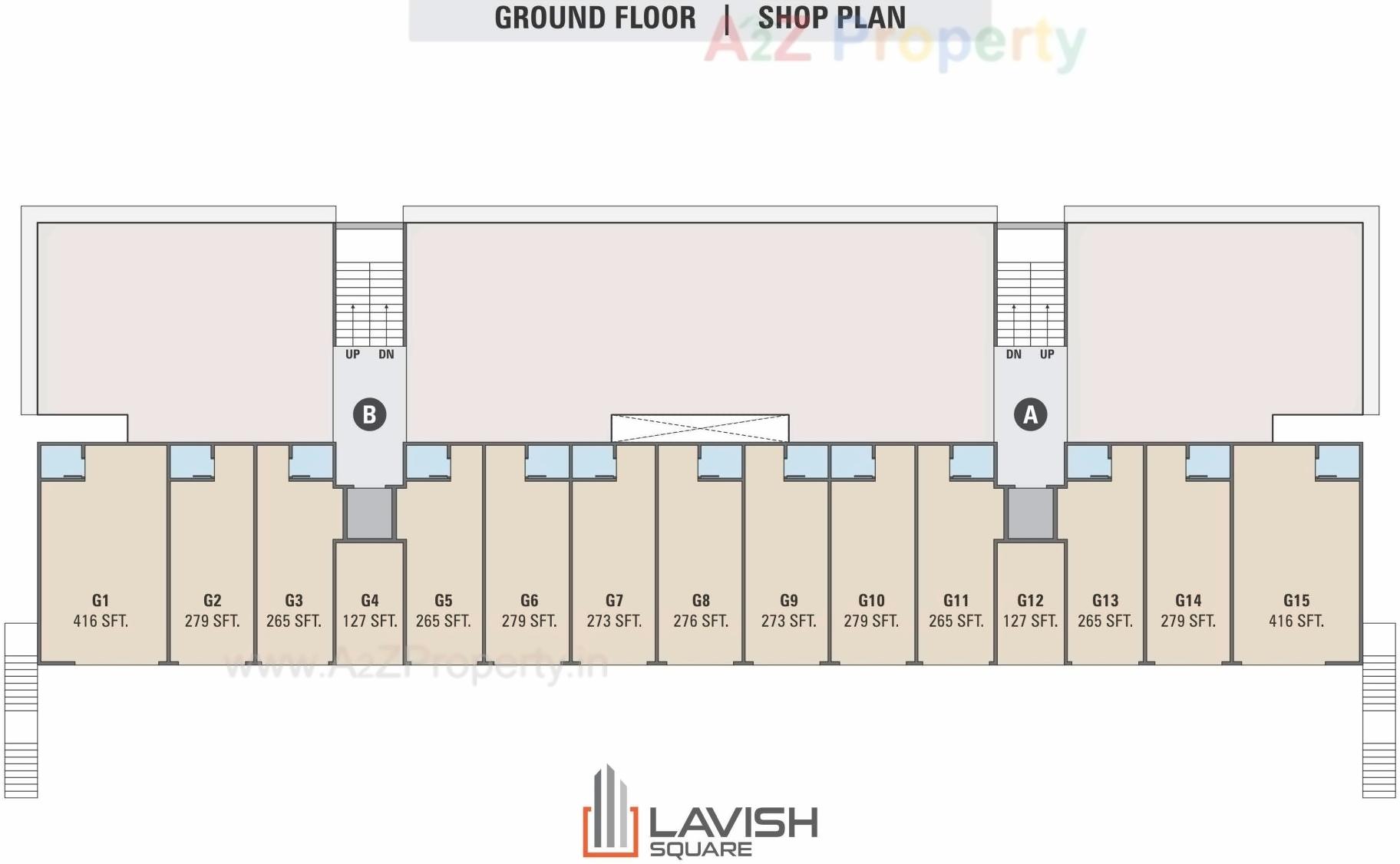 Layout of real estate project Lavish Square located at Kadi, Mehsana, Gujarat