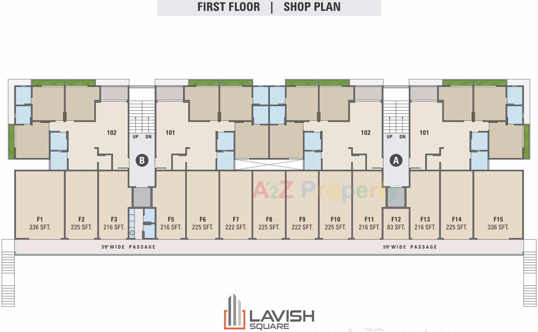 Layout of real estate project Lavish Square located at Kadi, Mehsana, Gujarat