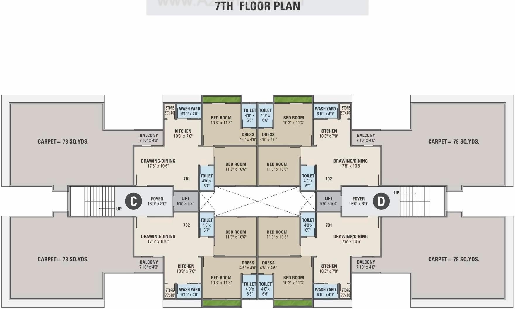 Layout of real estate project Lavish Square located at Kadi, Mehsana, Gujarat