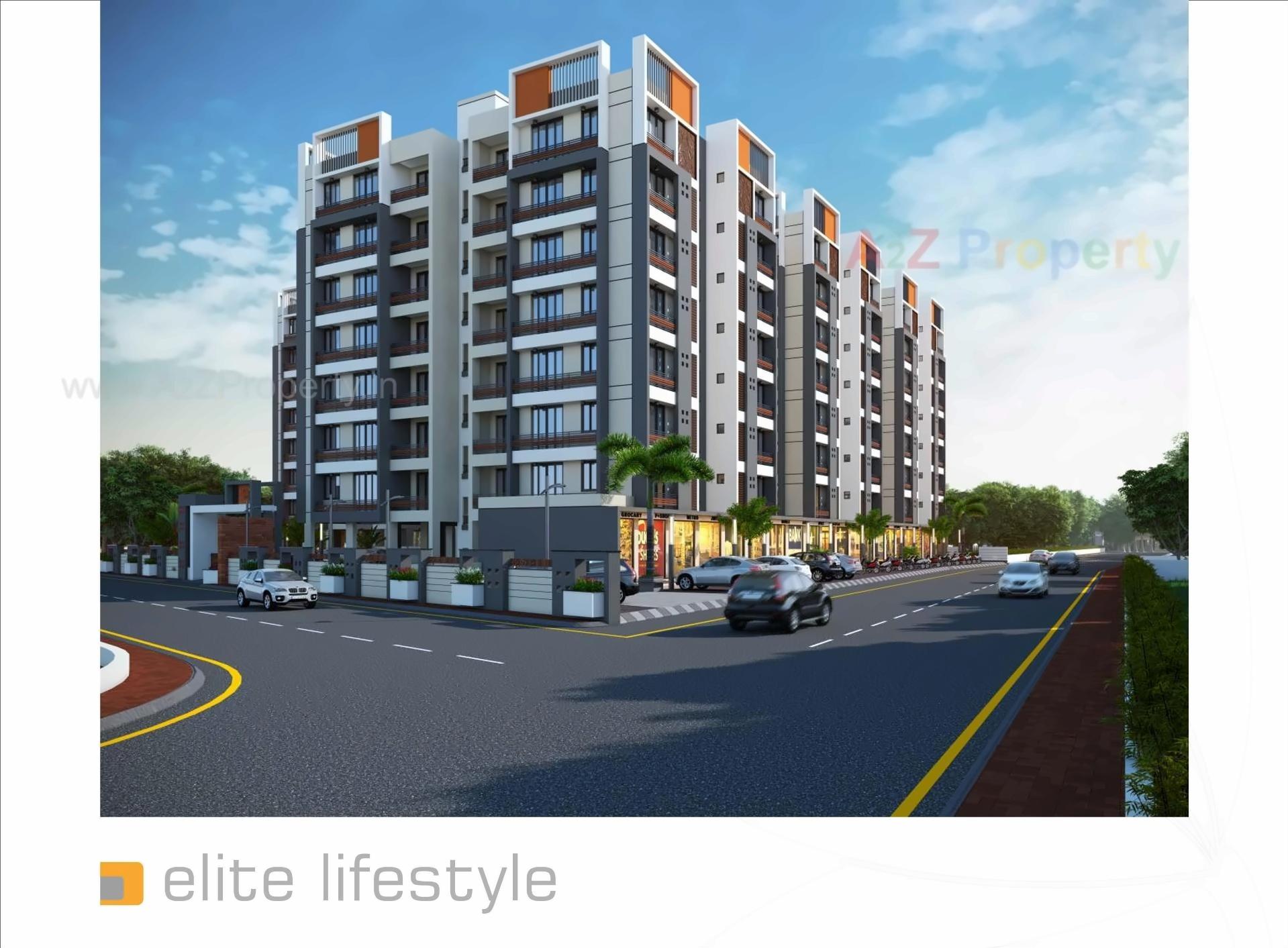 3D Elevation of real estate project Maa Enclave located at Kadi, Mehsana, Gujarat