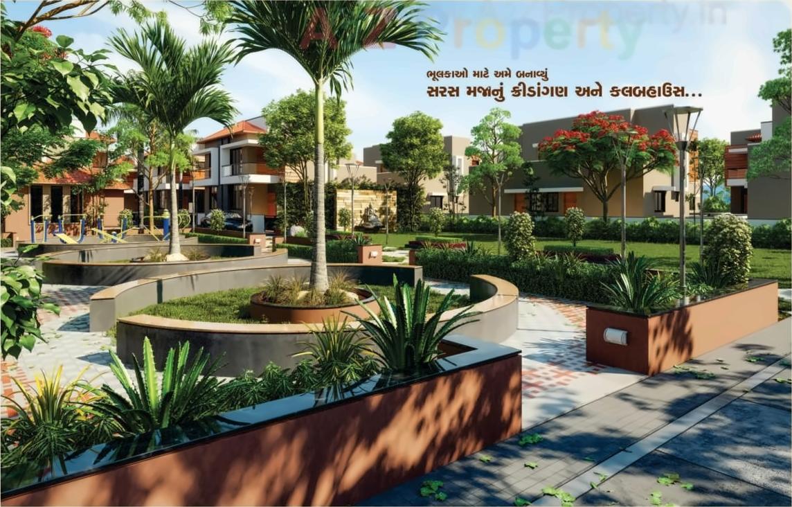 3D Elevation of real estate project Manidhar City located at Nagalpur, Mehsana, Gujarat
