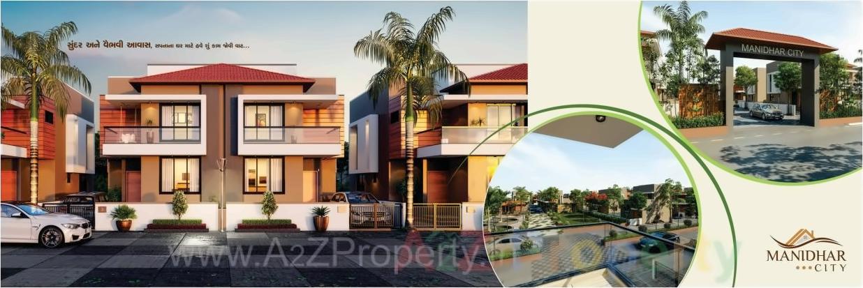 3D Elevation of real estate project Manidhar City located at Nagalpur, Mehsana, Gujarat