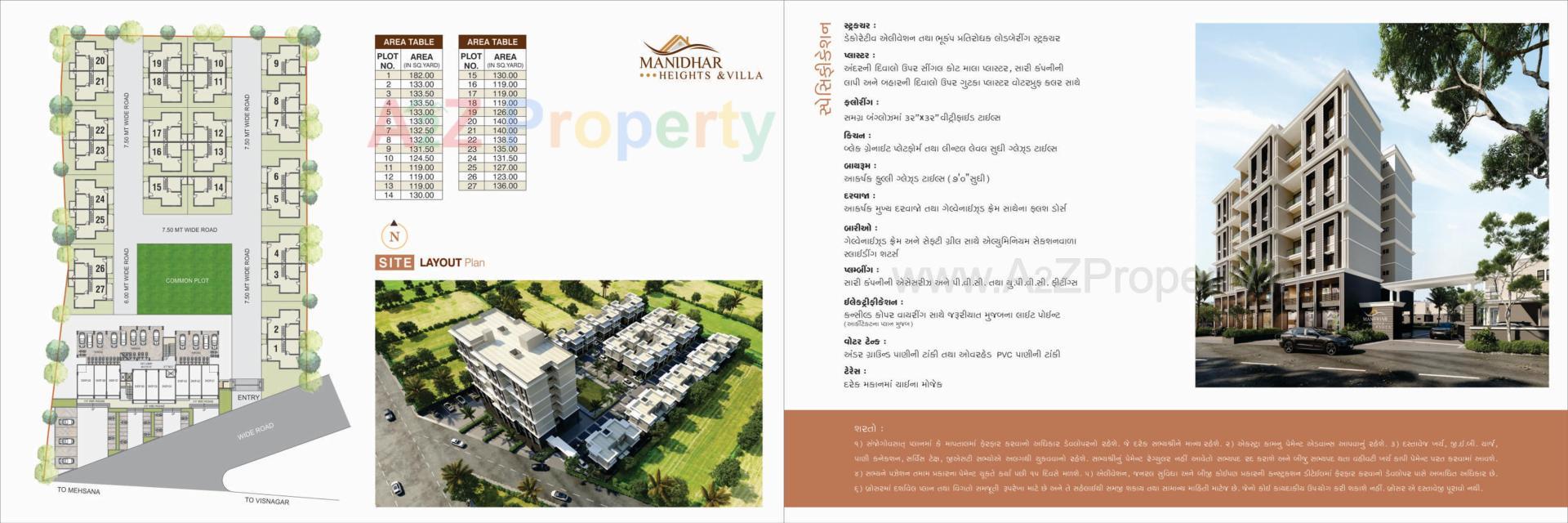  of real estate project Manidhar Heights   Villa located at Mahesana, Mehsana, Gujarat