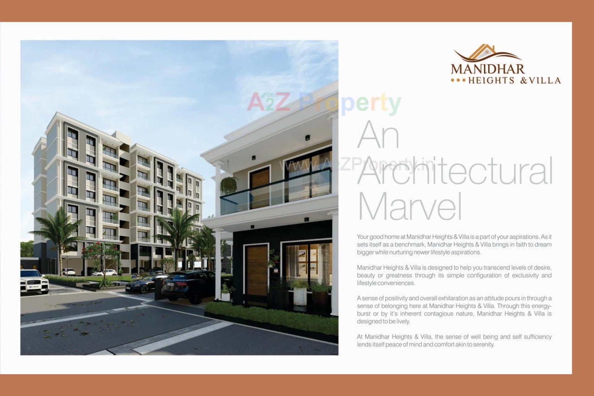 3D Elevation of real estate project Manidhar Heights   Villa located at Mahesana, Mehsana, Gujarat