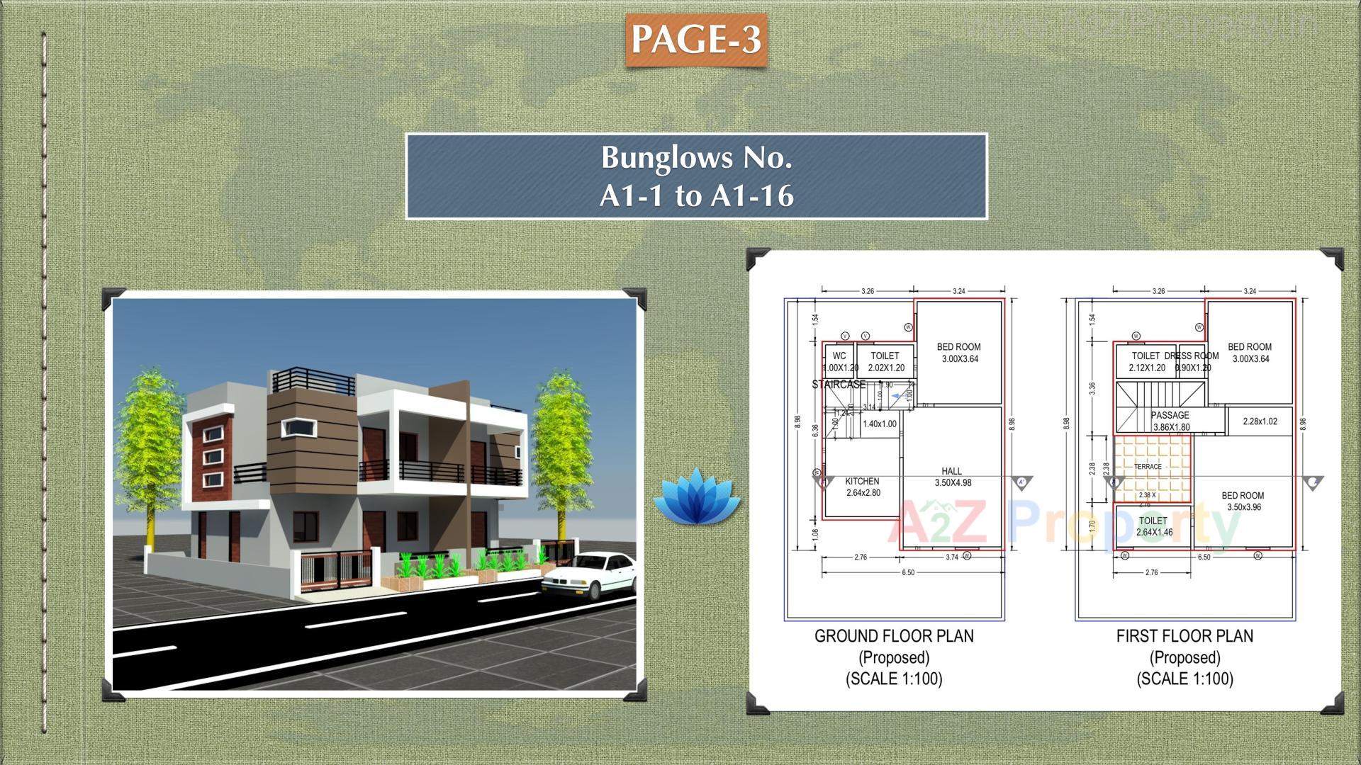 Layout of real estate project Matru Shakti located at Kadi, Mehsana, Gujarat