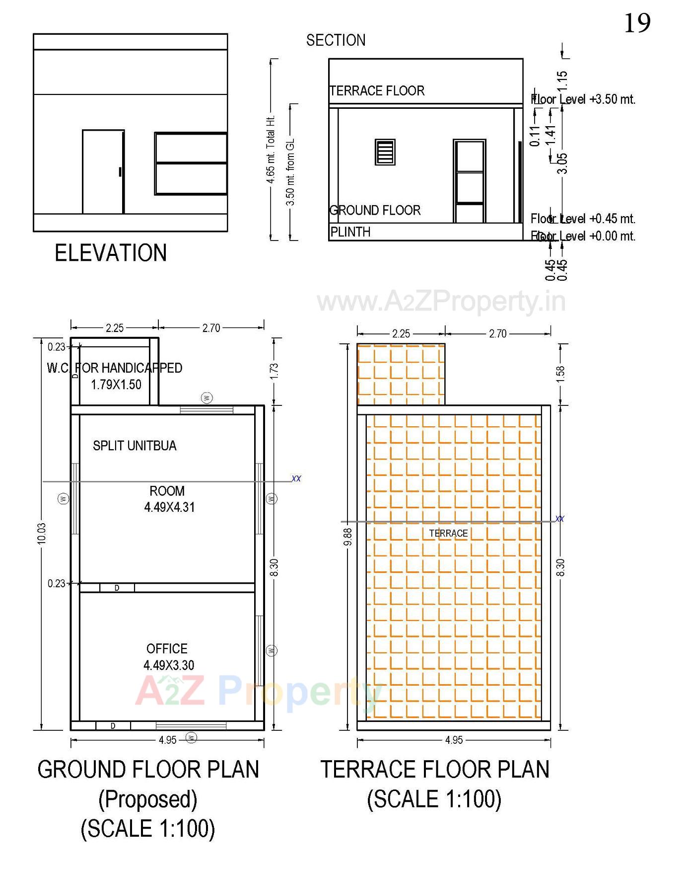 Layout of real estate project Nandi Bunglows located at Kadi, Mehsana, Gujarat
