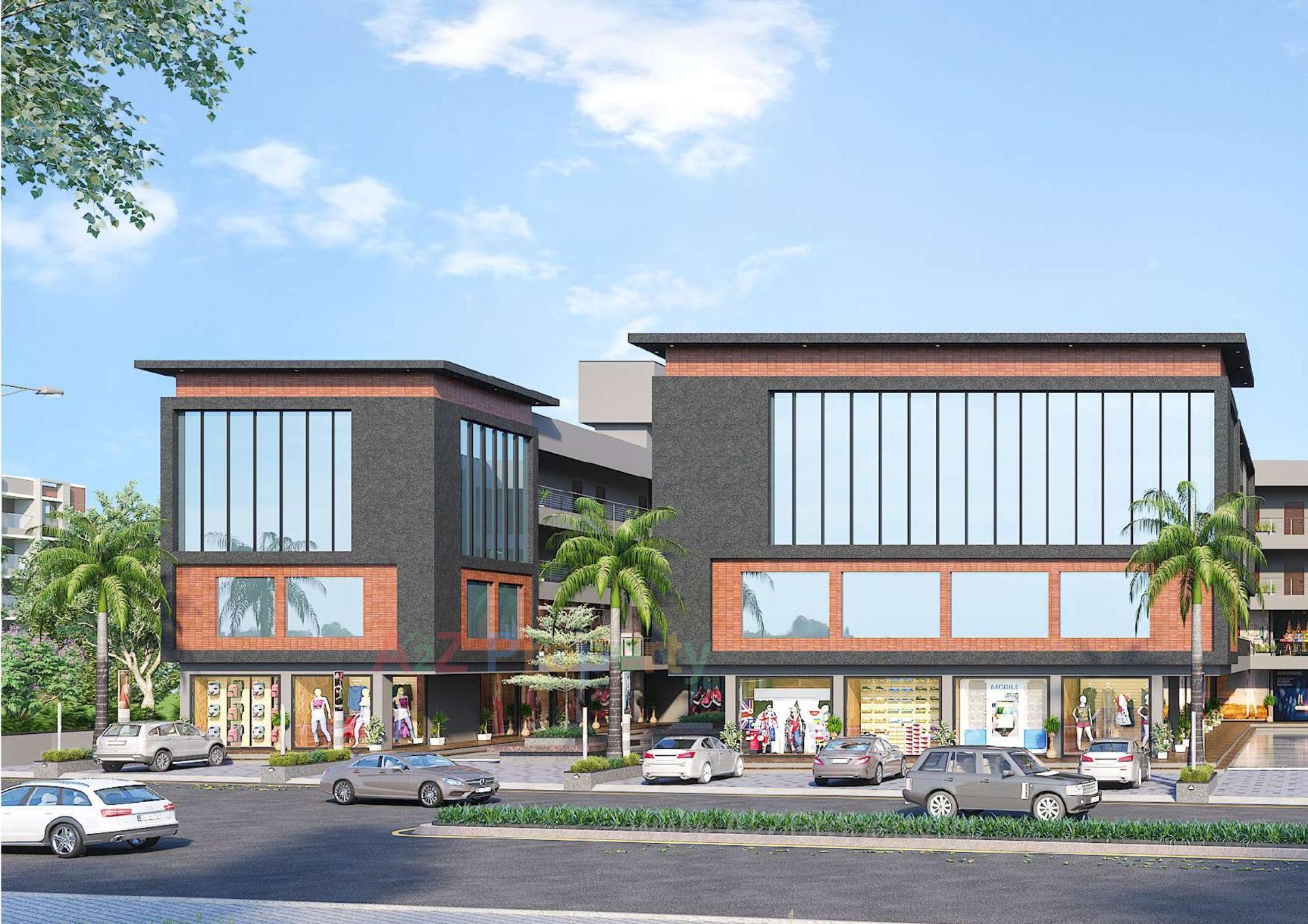 3D Elevation of real estate project Nirman The Bussiness Hub located at Mehsana, Mehsana, Gujarat