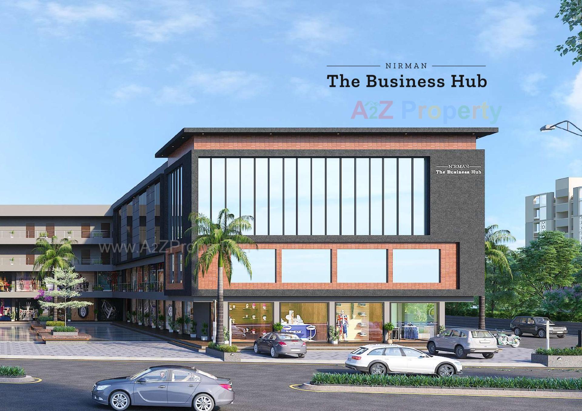 3D Elevation of real estate project Nirman The Bussiness Hub located at Mehsana, Mehsana, Gujarat