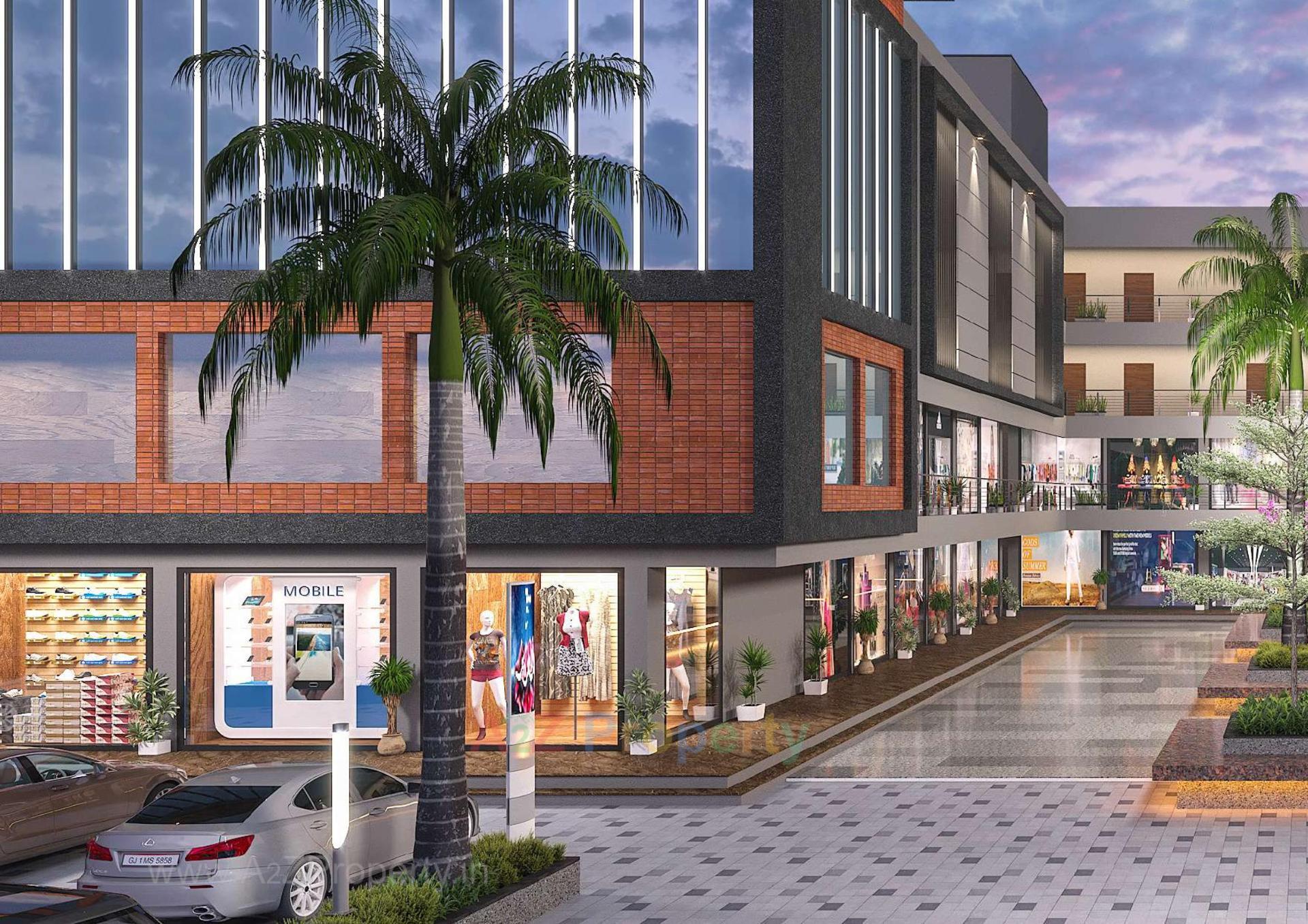 3D Elevation of real estate project Nirman The Bussiness Hub located at Mehsana, Mehsana, Gujarat