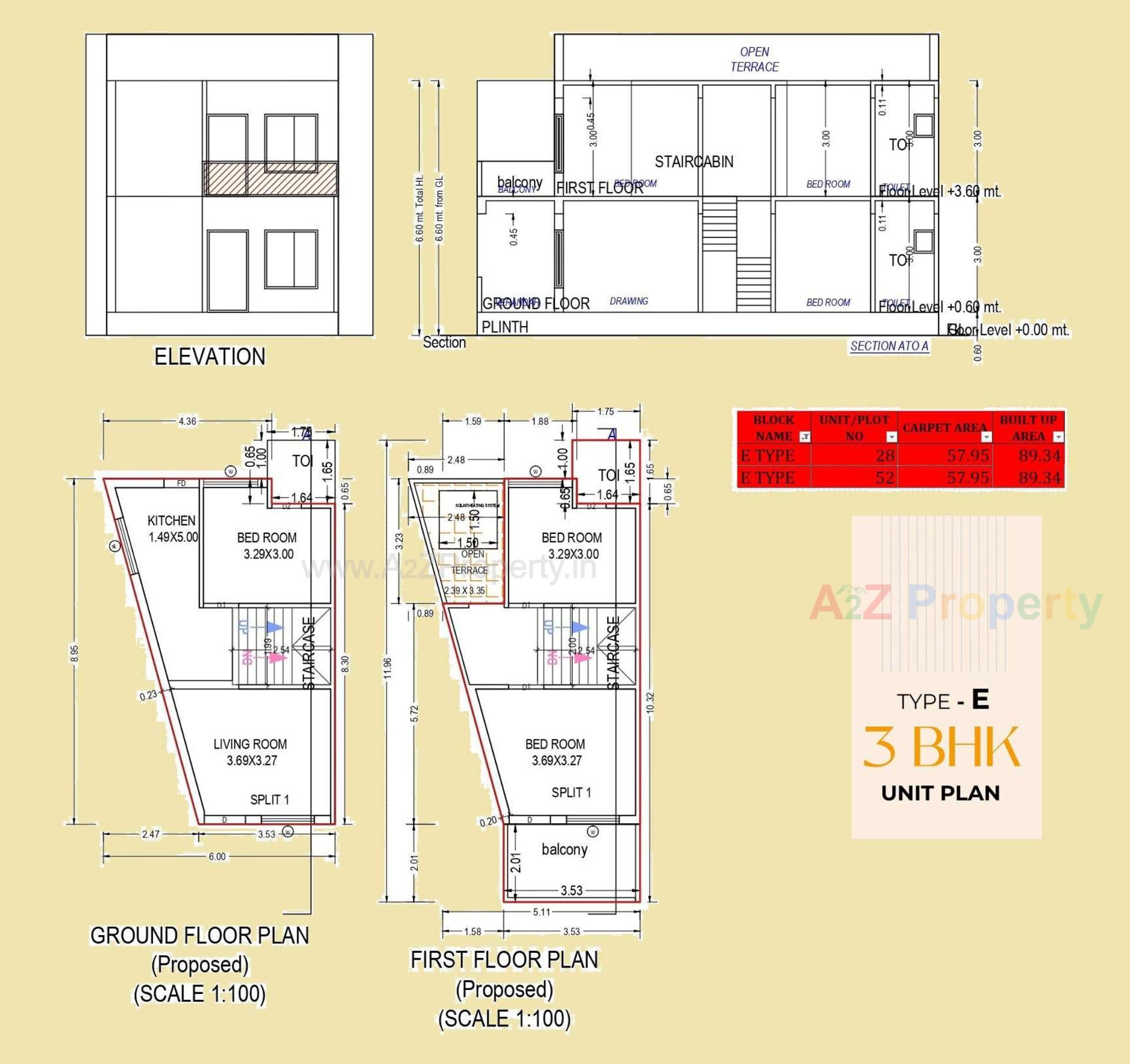 Layout of real estate project Omkar Villa located at Kadi, Mehsana, Gujarat