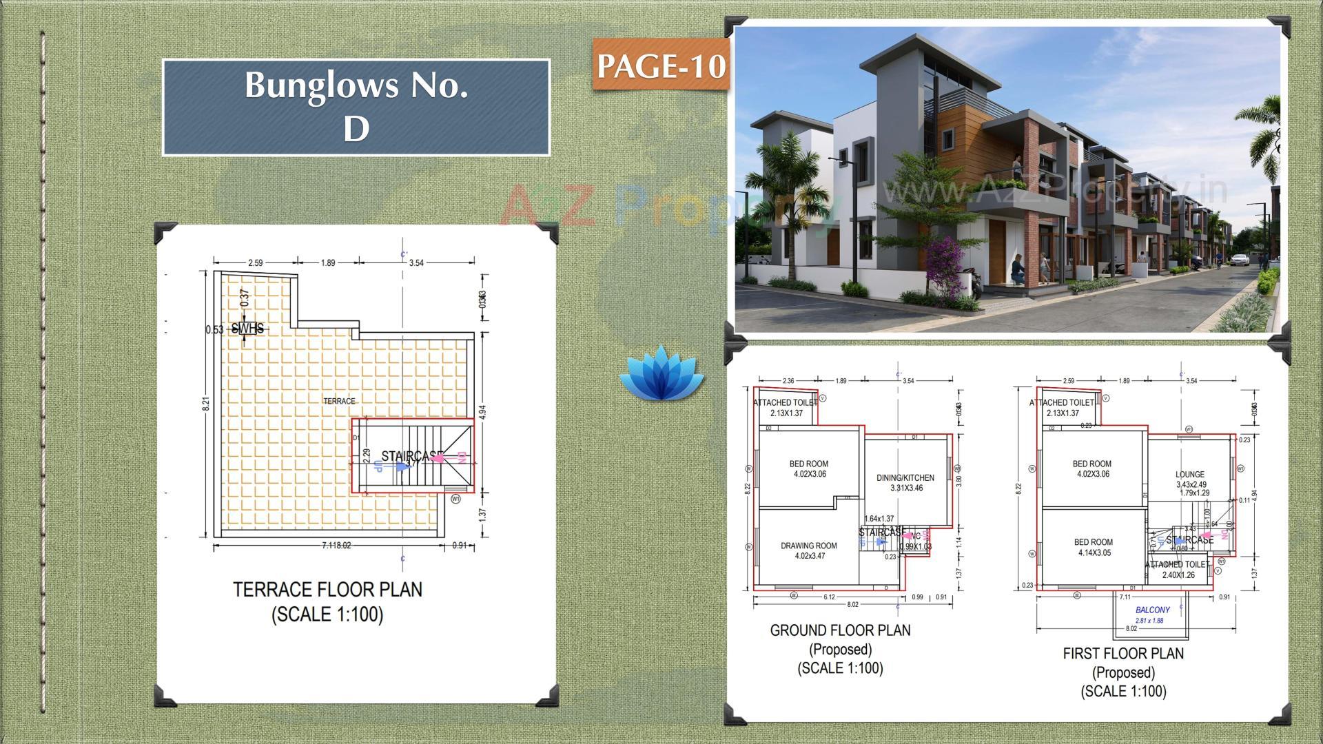 Layout of real estate project Paradise Enclave located at Kadi, Mehsana, Gujarat
