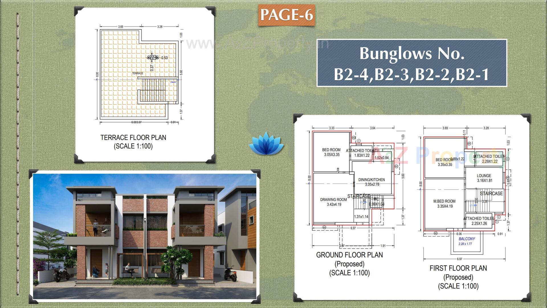 Layout of real estate project Paradise Enclave located at Kadi, Mehsana, Gujarat