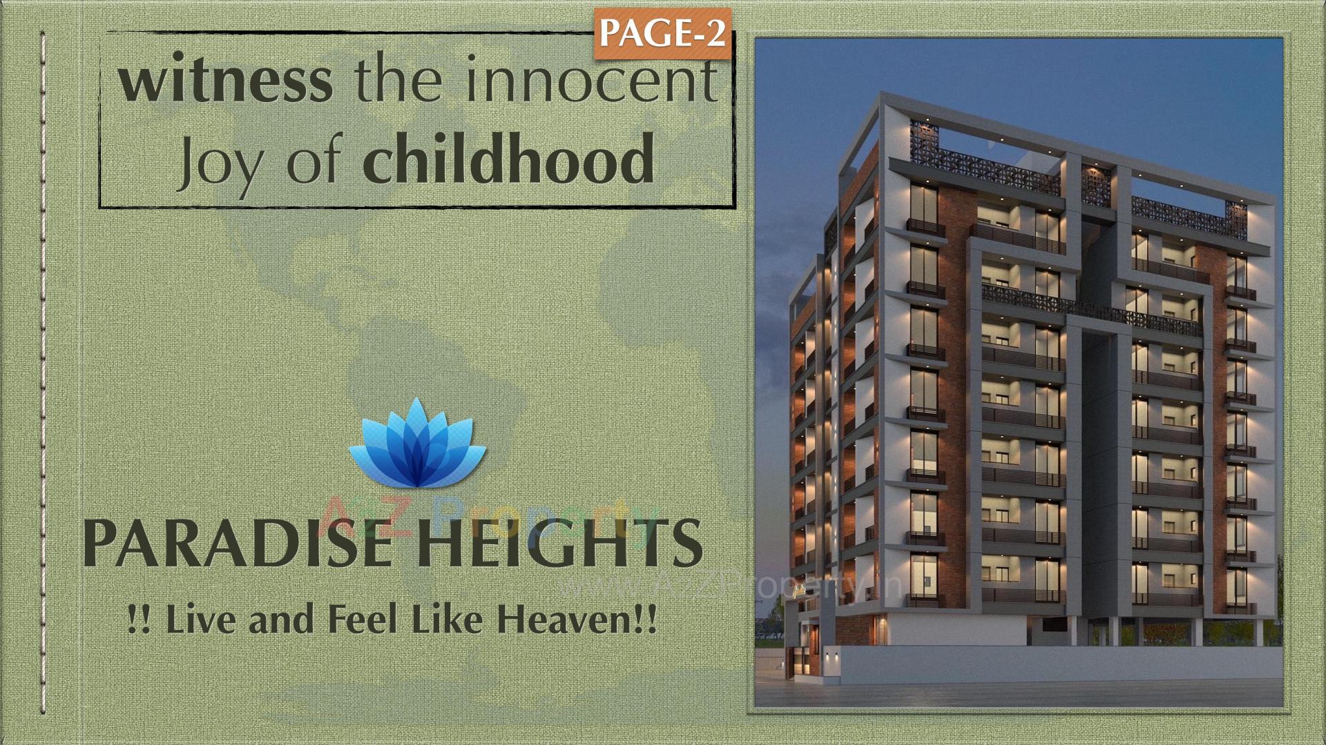 3D Elevation of real estate project Paradise Heights located at Kadi, Mehsana, Gujarat