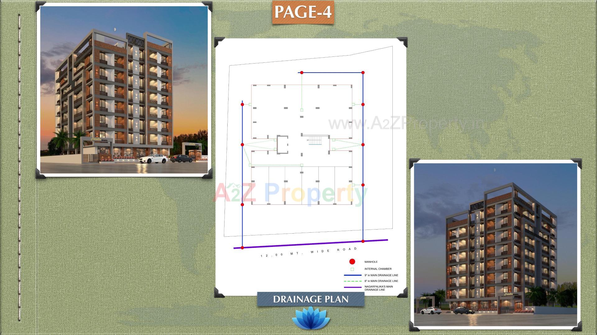 Layout of real estate project Paradise Heights located at Kadi, Mehsana, Gujarat