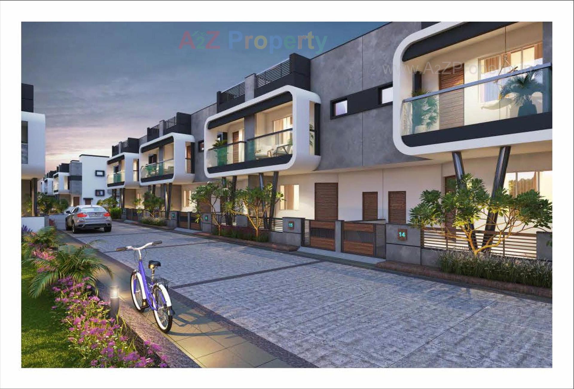 3D Elevation of real estate project Parmanand City located at Kadi, Mehsana, Gujarat