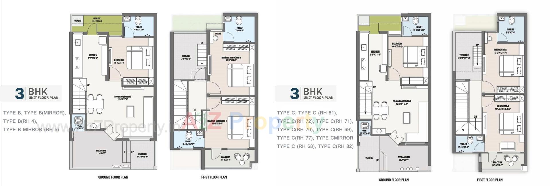 Layout of real estate project Parmanand City located at Kadi, Mehsana, Gujarat