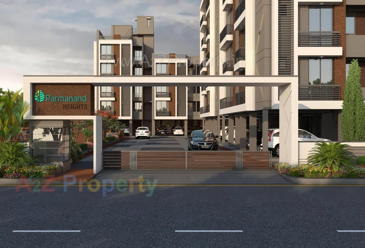 3D Elevation of real estate project Parmanand Heights located at Kadi, Mehsana, Gujarat