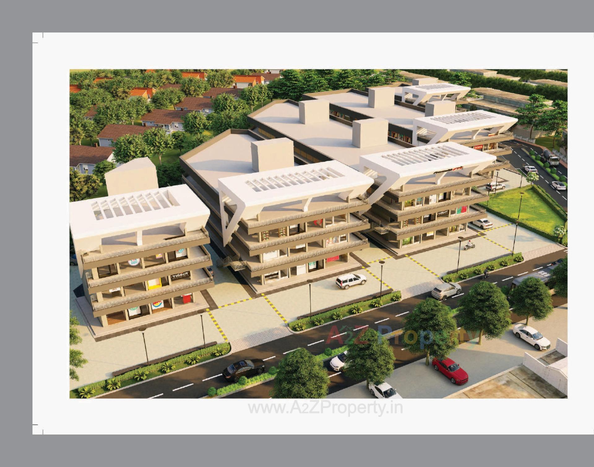 3D Elevation of real estate project Pramukh Btc located at Visnagar, Mehsana, Gujarat