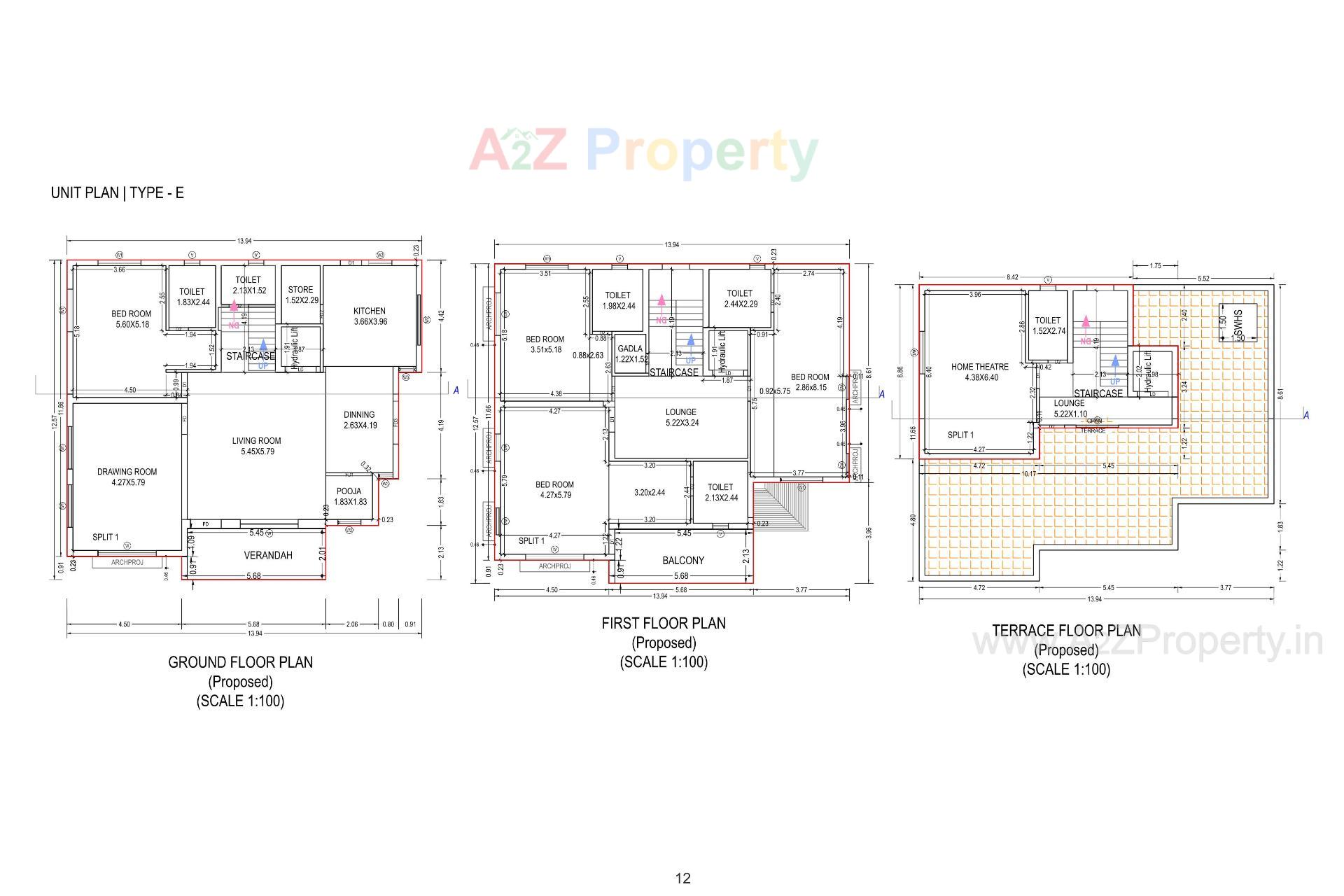 Layout of real estate project Raj Royal located at Kadi, Mehsana, Gujarat