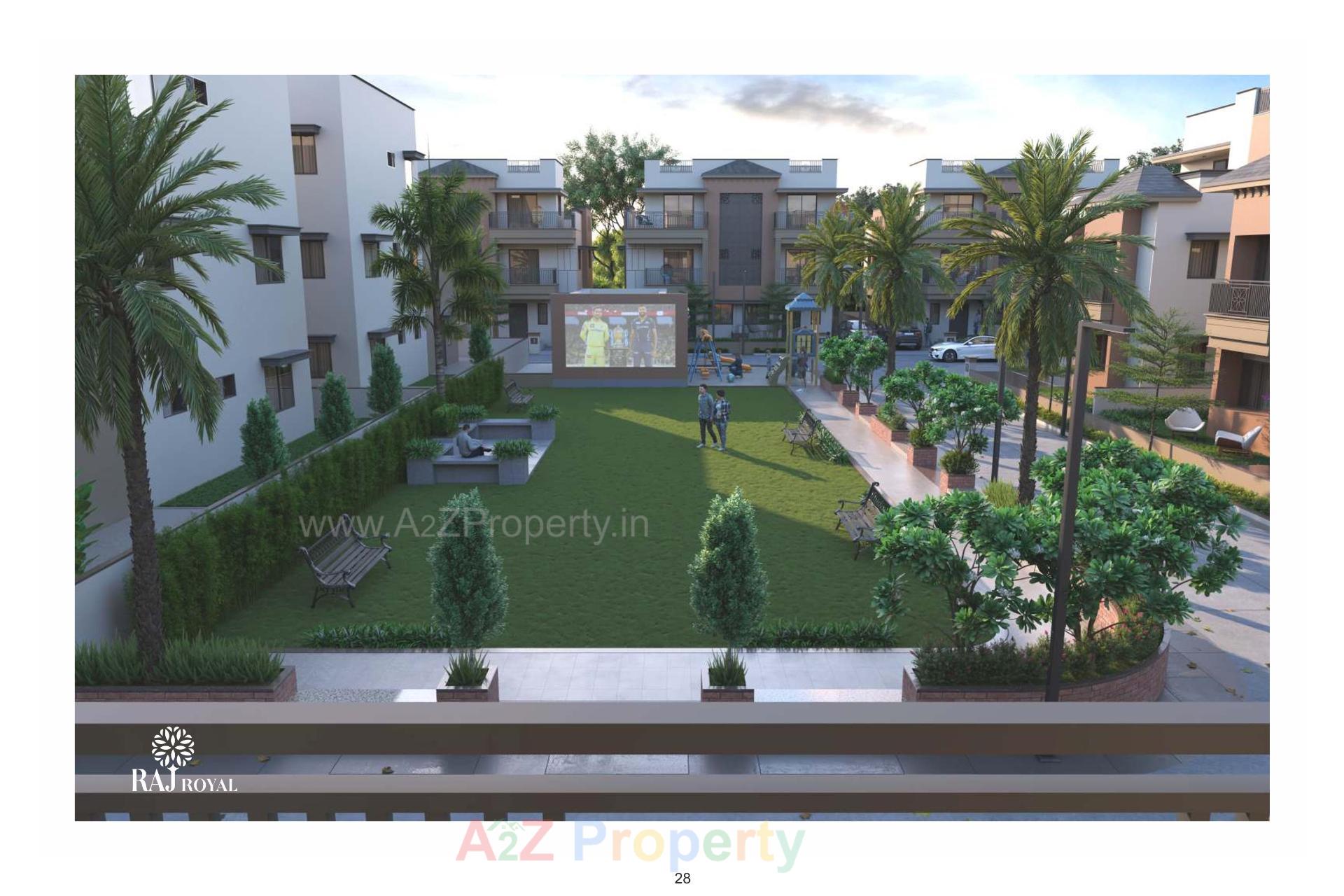 3D Elevation of real estate project Raj Royal located at Kadi, Mehsana, Gujarat