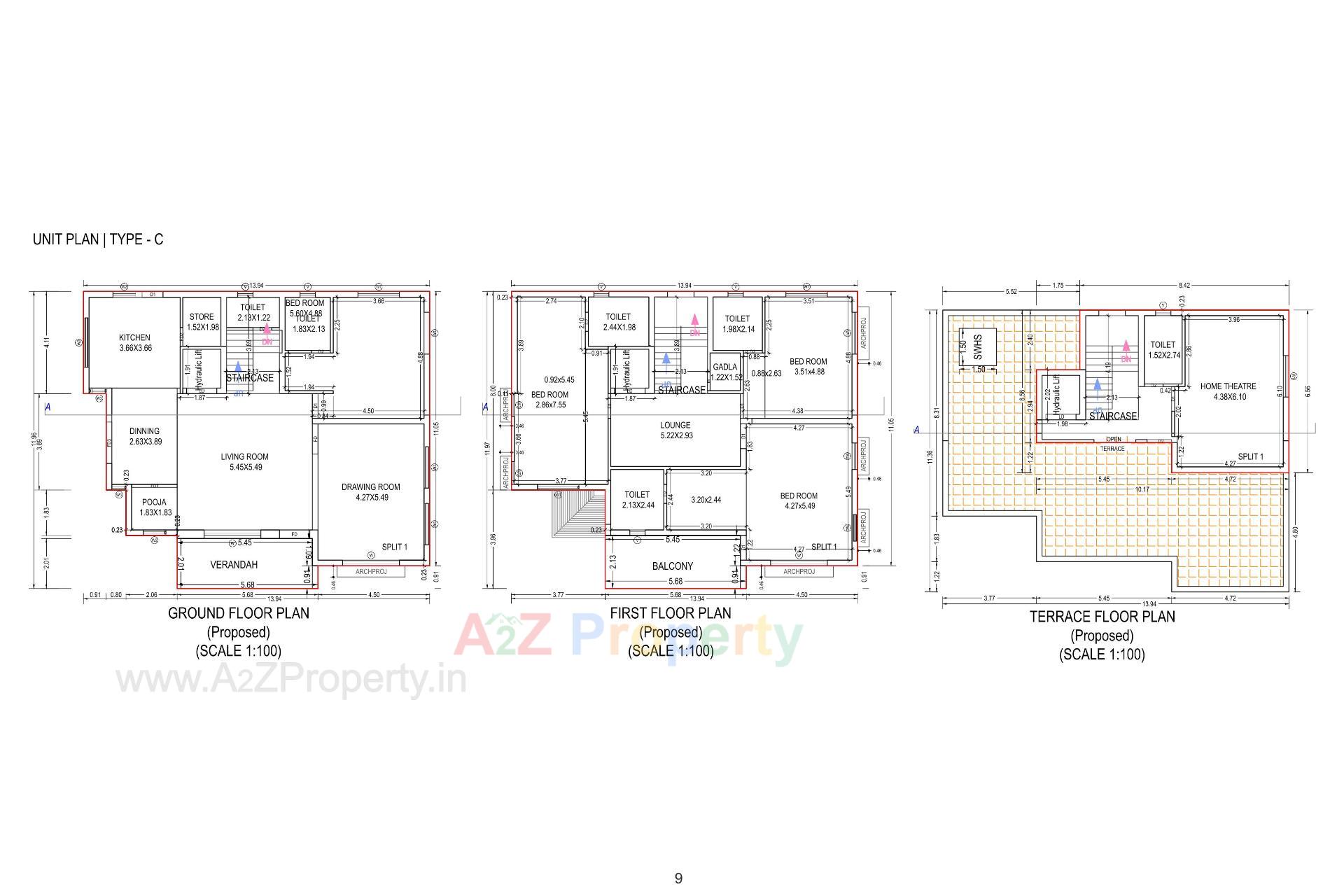 Layout of real estate project Raj Royal located at Kadi, Mehsana, Gujarat