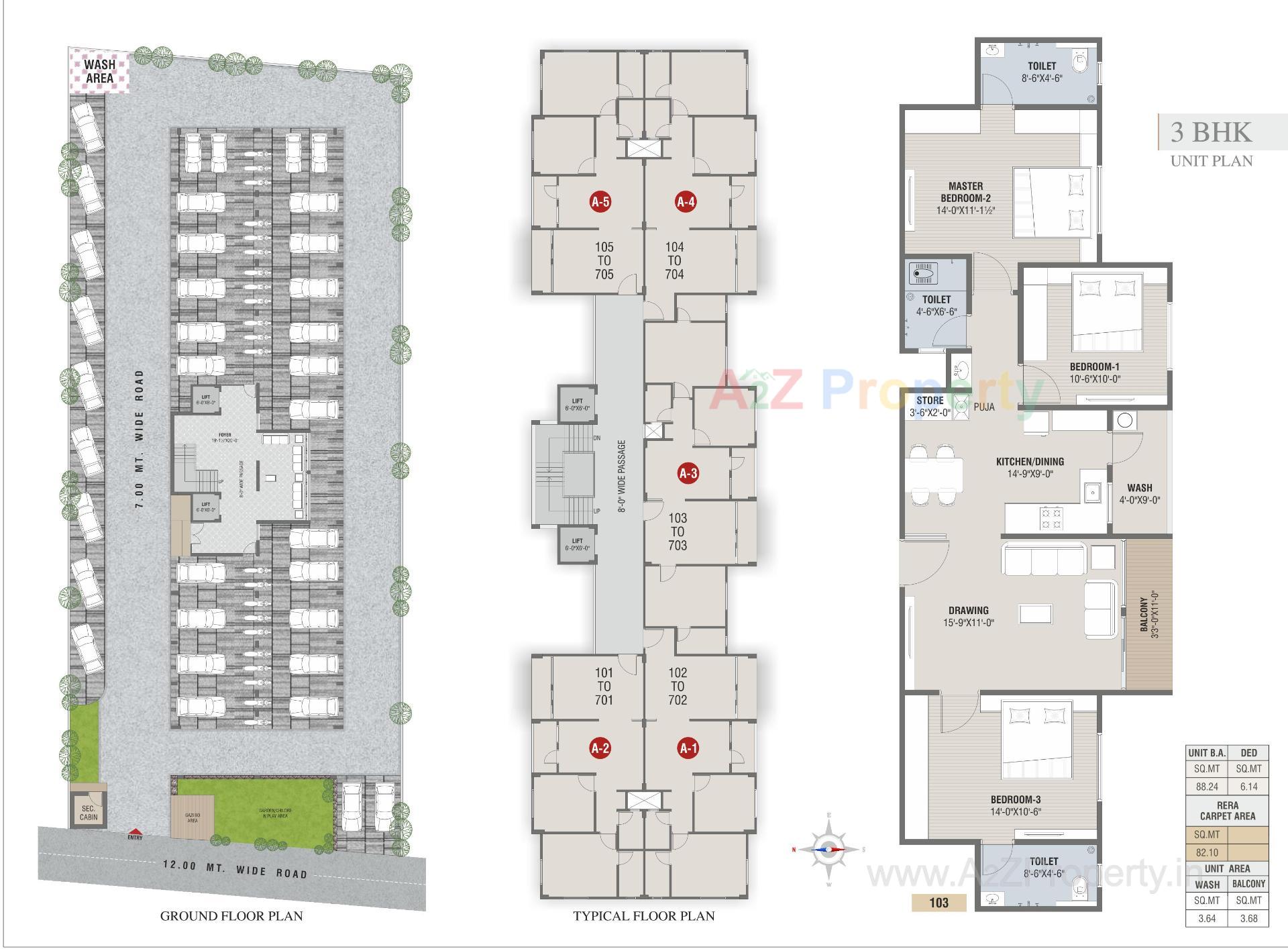 Layout of real estate project Rajeshwari Icon located at Kadi, Mehsana, Gujarat