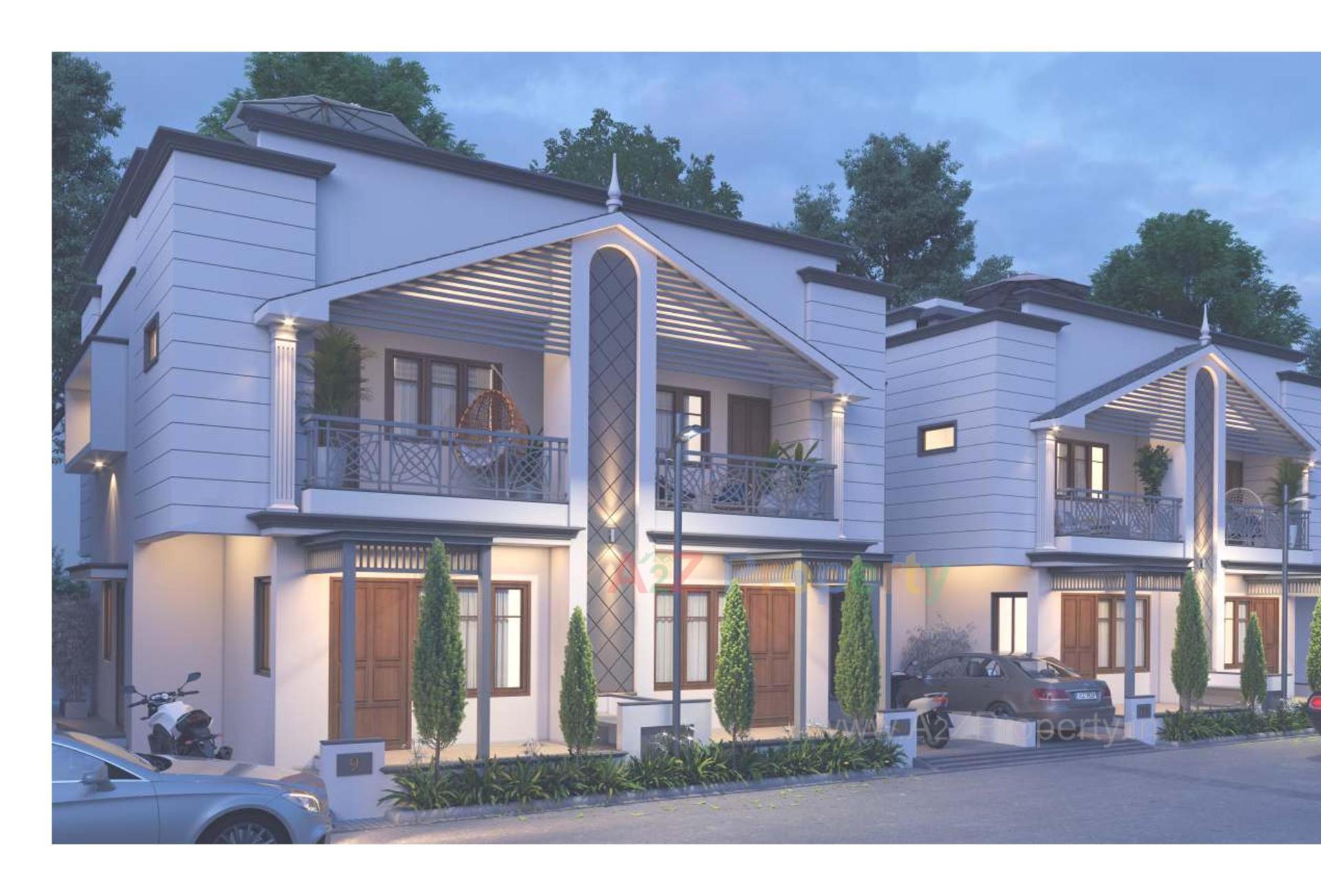 3D Elevation of real estate project Rajeshwari Villa located at Kadi, Mehsana, Gujarat