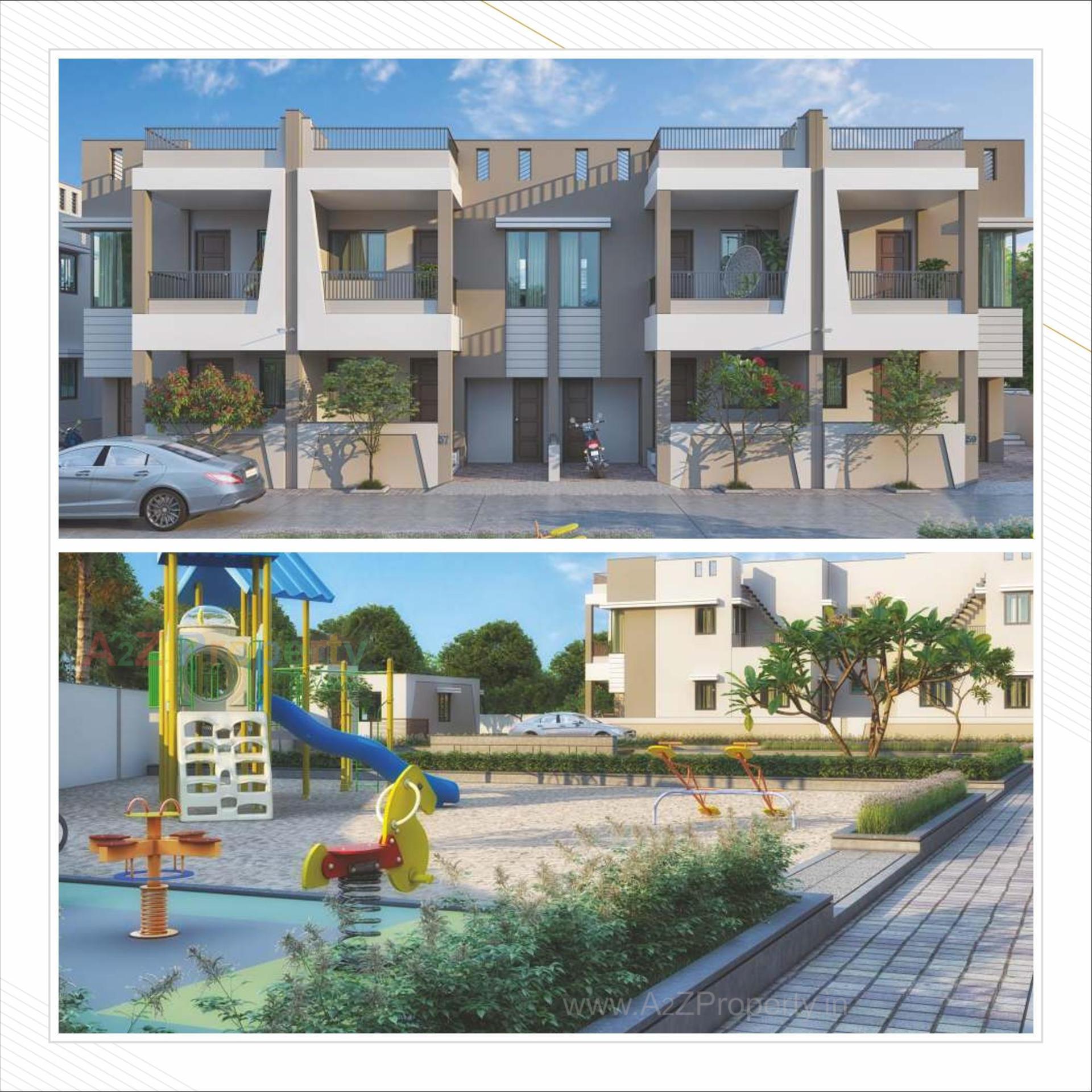3D Elevation of real estate project Rajeshwary Homes located at Kadi, Mehsana, Gujarat