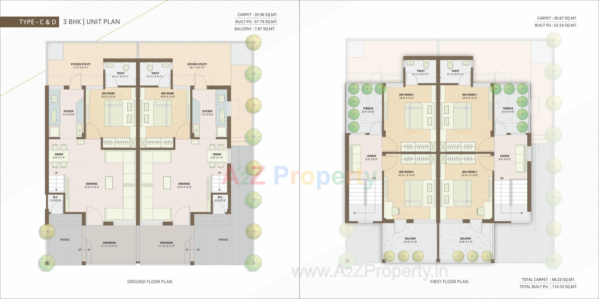Layout of real estate project Rajeshwary Homes located at Kadi, Mehsana, Gujarat