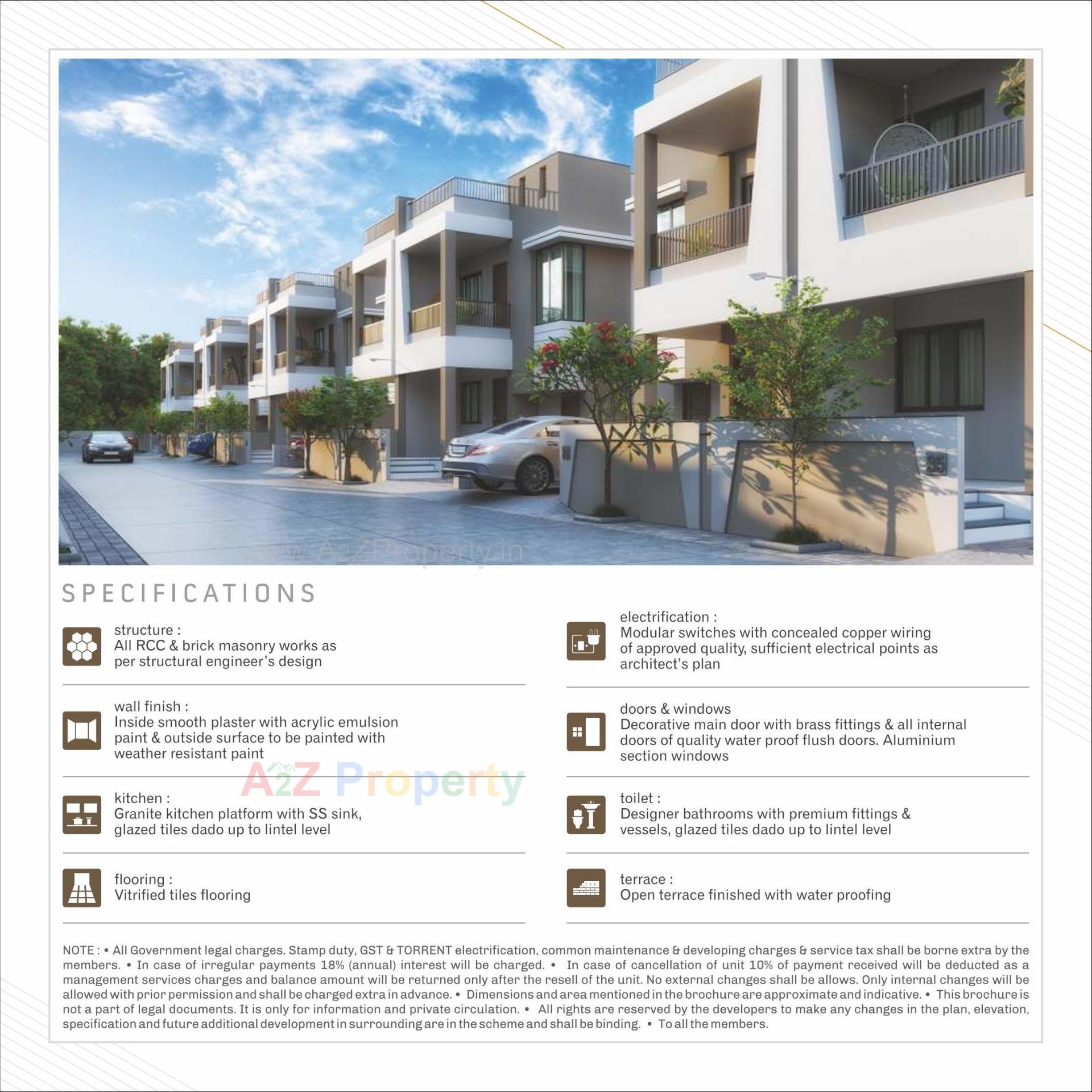 3D Elevation of real estate project Rajeshwary Homes located at Kadi, Mehsana, Gujarat