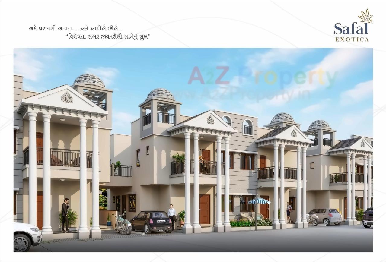 3D Elevation of real estate project Safal Exotica located at Kadi, Mehsana, Gujarat
