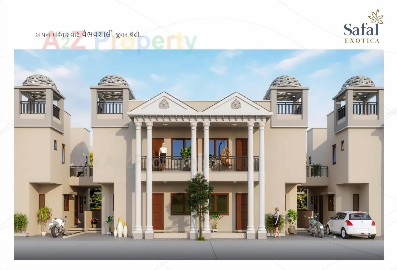 3D Elevation of real estate project Safal Exotica located at Kadi, Mehsana, Gujarat