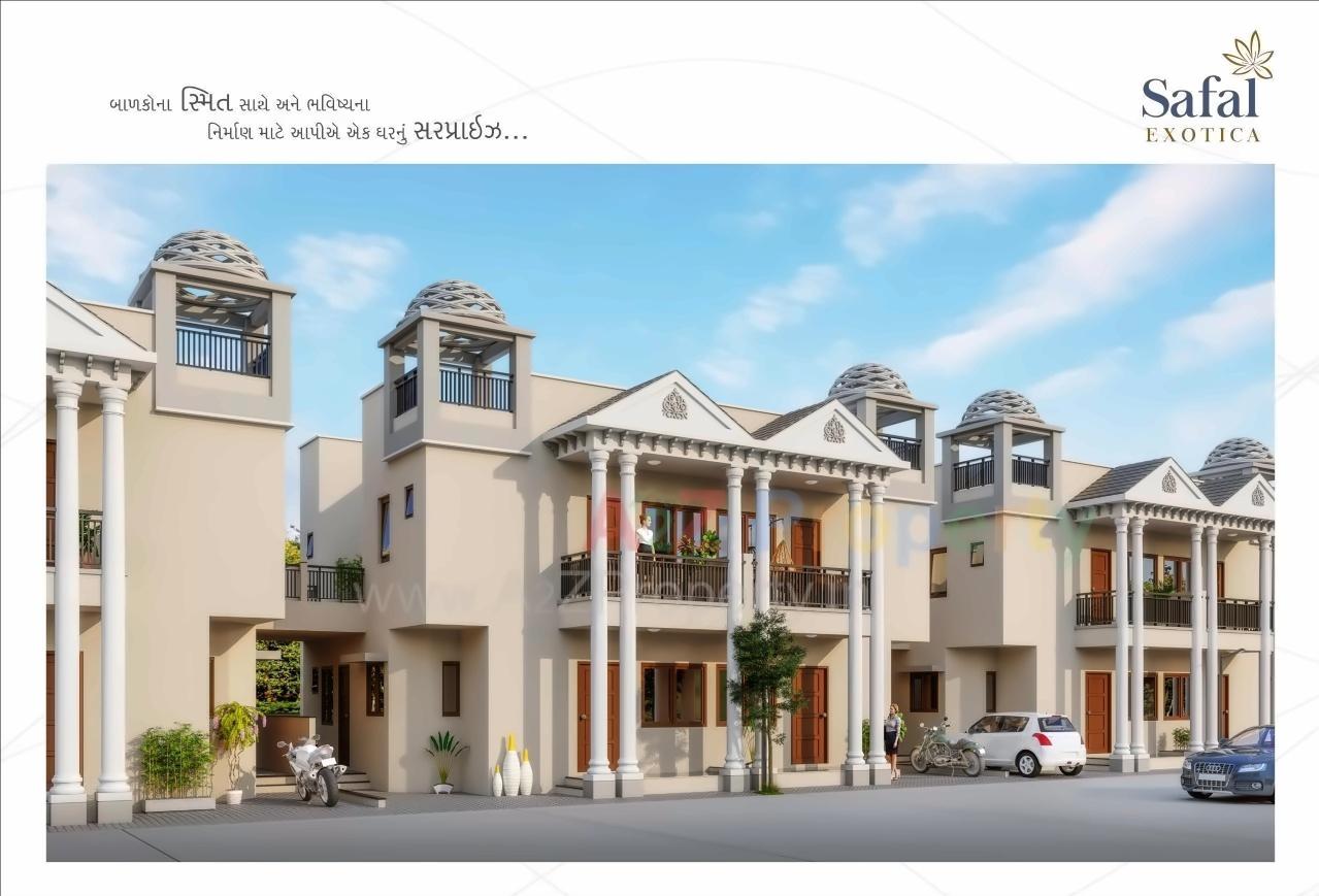 3D Elevation of real estate project Safal Exotica located at Kadi, Mehsana, Gujarat