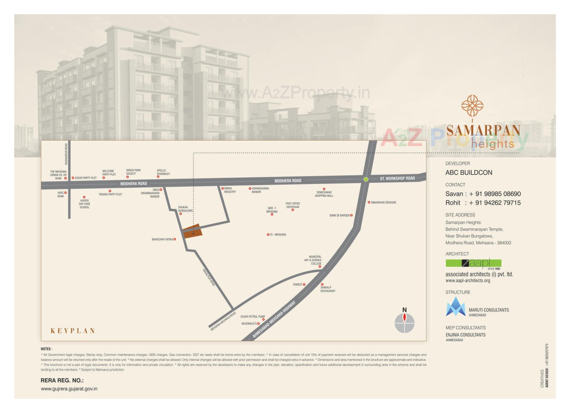  of real estate project Samarpan Heights located at Nagalpur, Mehsana, Gujarat