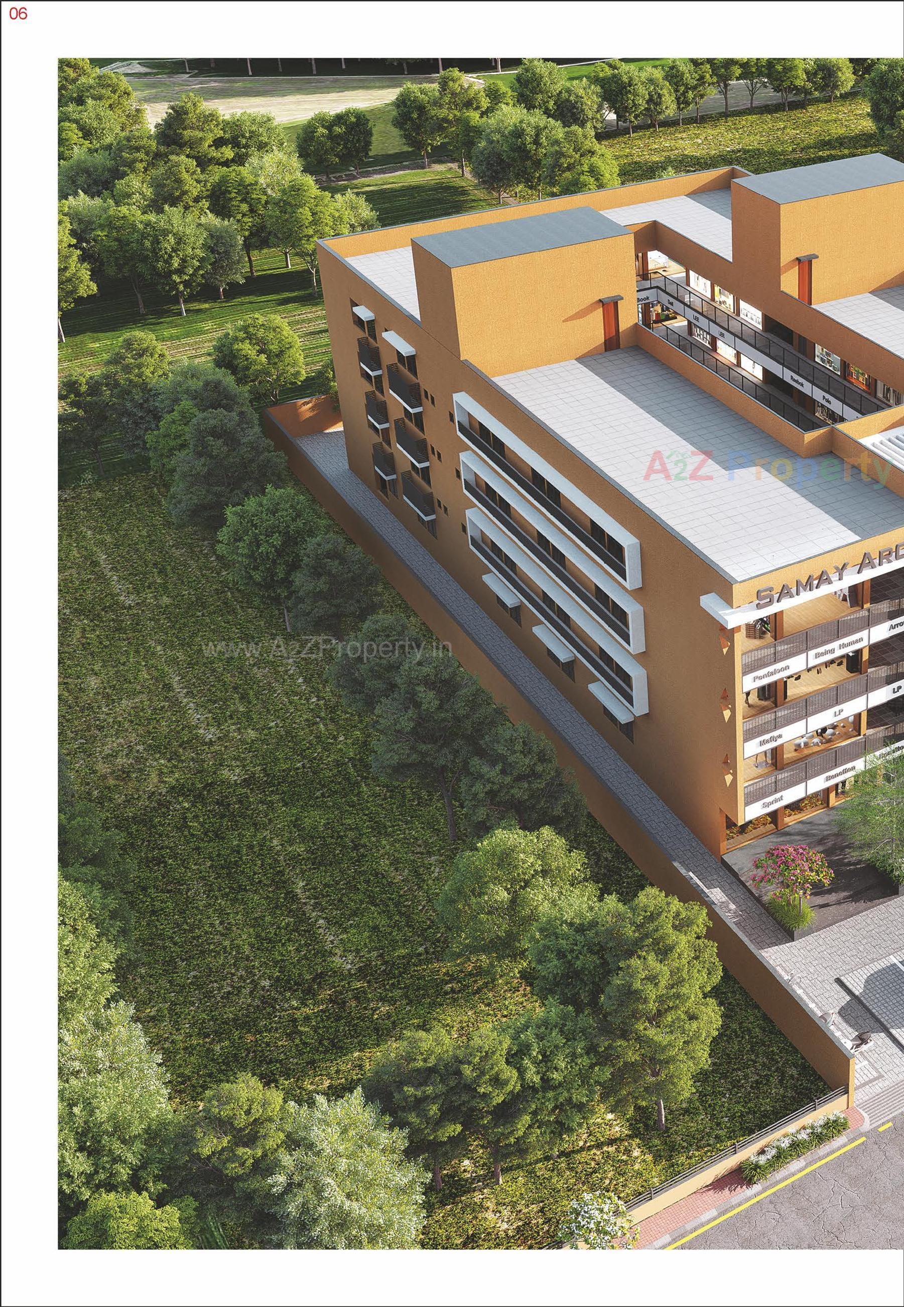 3D Elevation of real estate project Samay Arcade located at Unjha, Mehsana, Gujarat