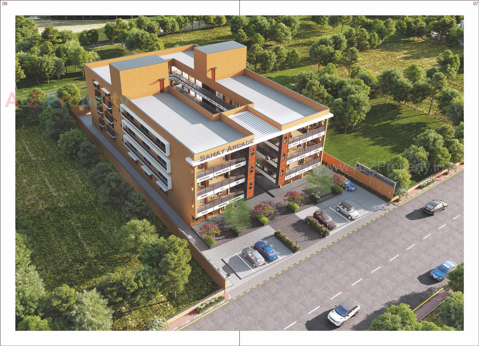 3D Elevation of real estate project Samay Arcade located at Unjha, Mehsana, Gujarat