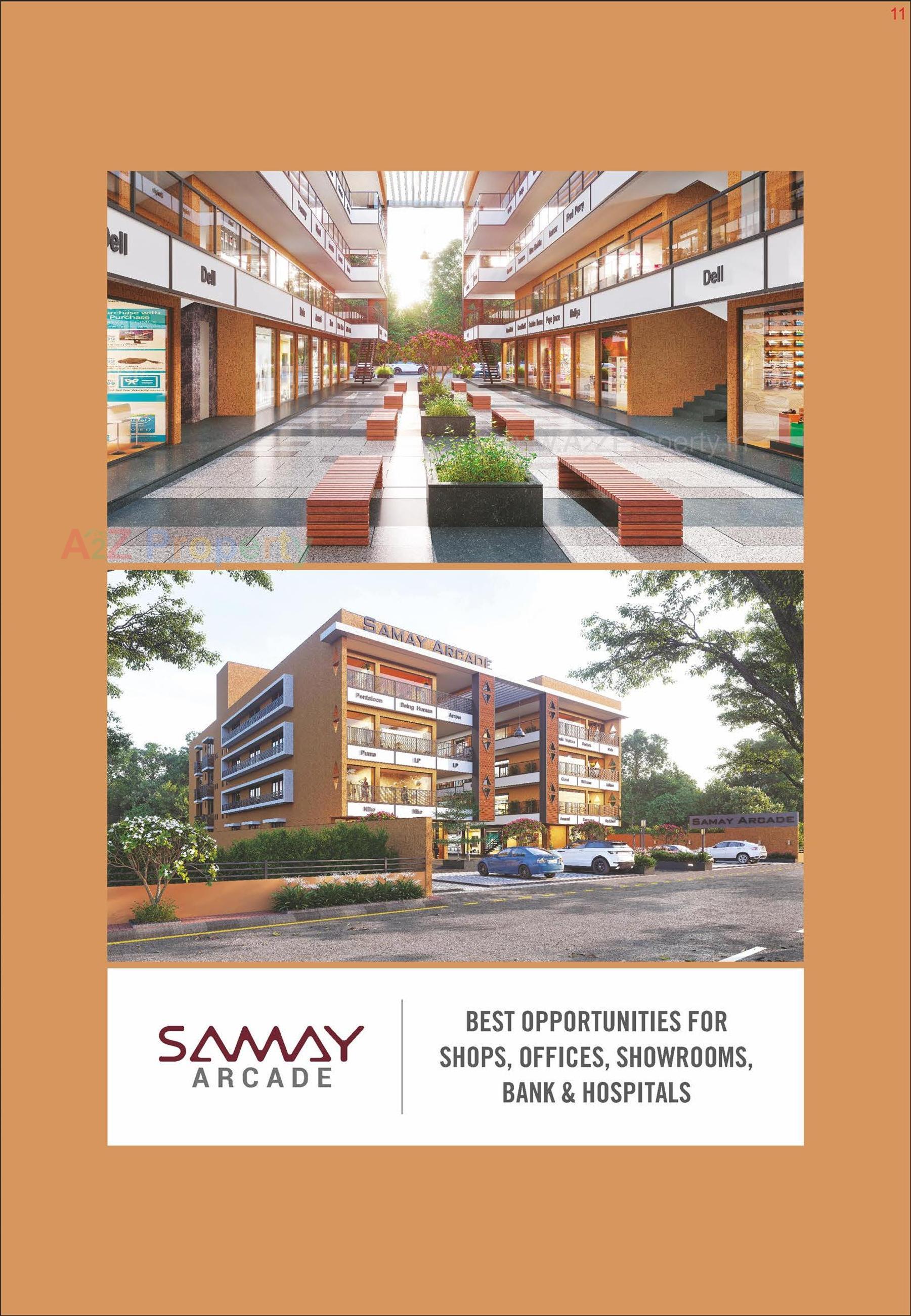 3D Elevation of real estate project Samay Arcade located at Unjha, Mehsana, Gujarat