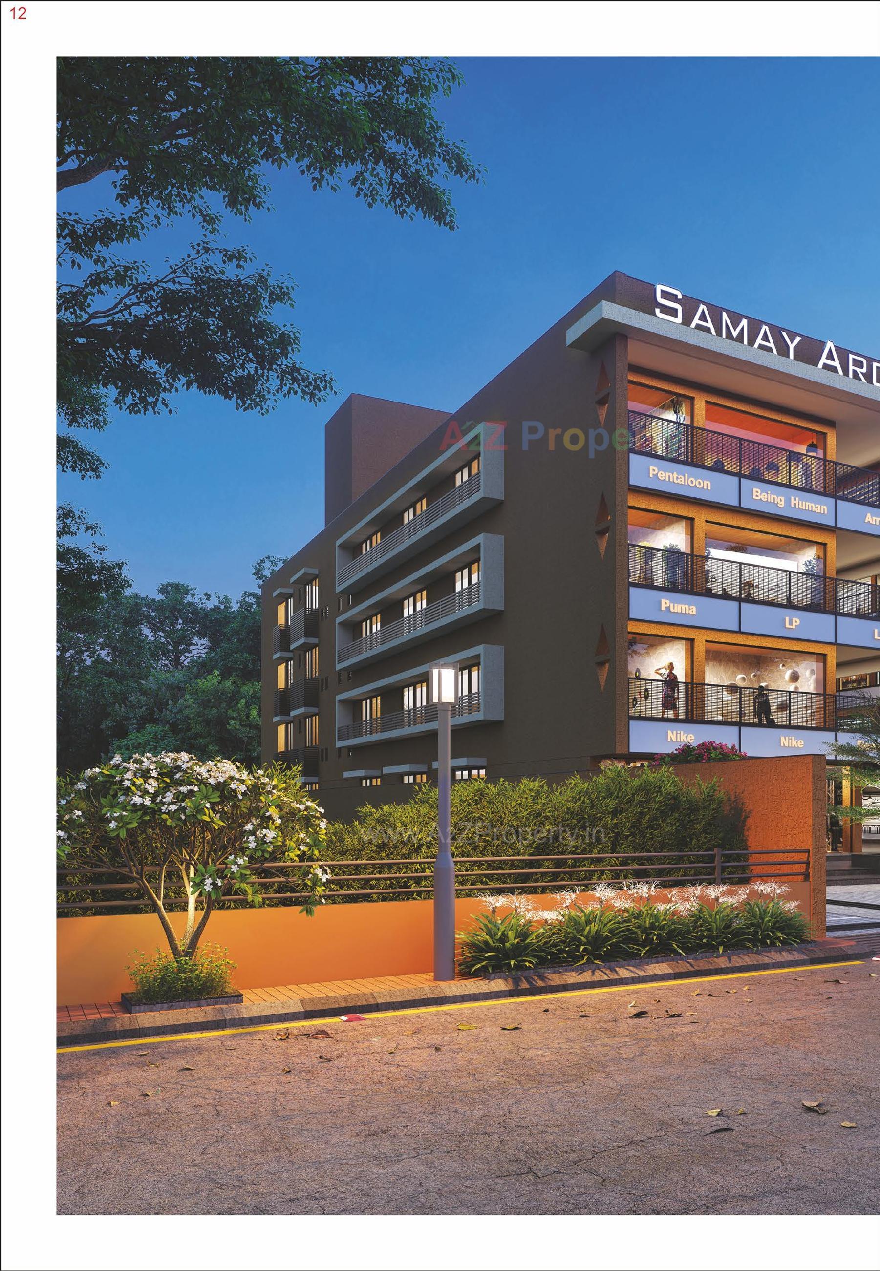 3D Elevation of real estate project Samay Arcade located at Unjha, Mehsana, Gujarat
