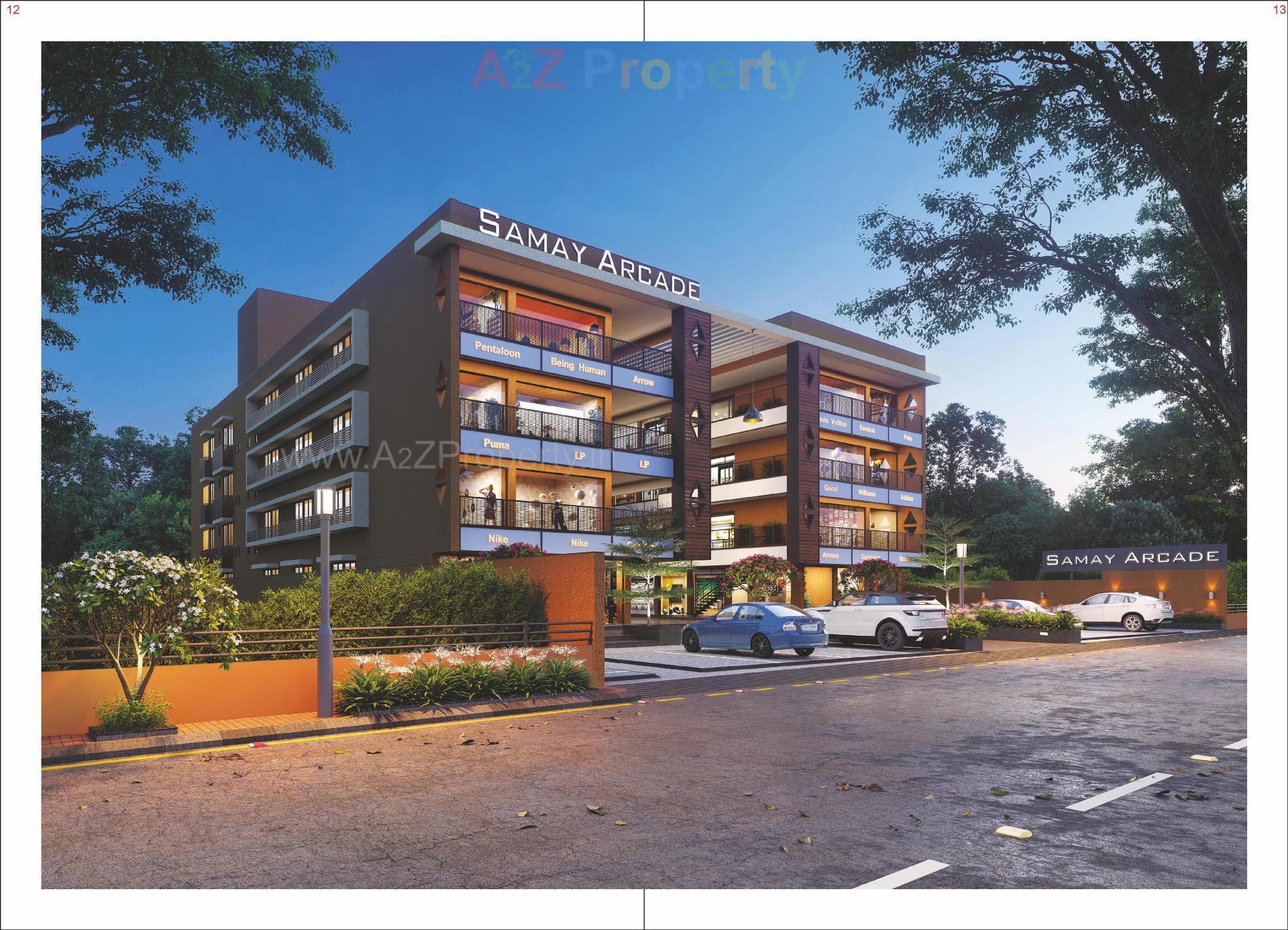 3D Elevation of real estate project Samay Arcade located at Unjha, Mehsana, Gujarat