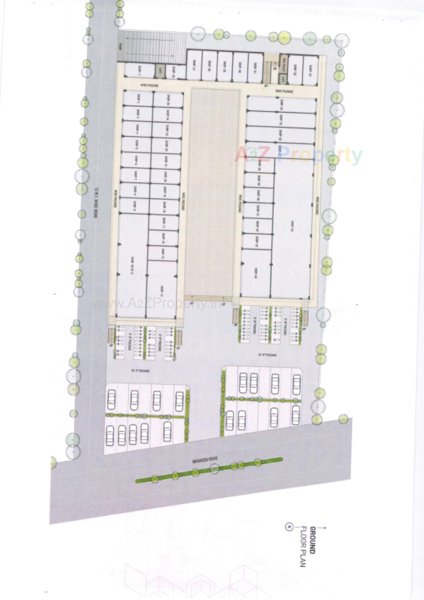 Layout of real estate project Saundarya Skylon located at Mehsana, Mehsana, Gujarat