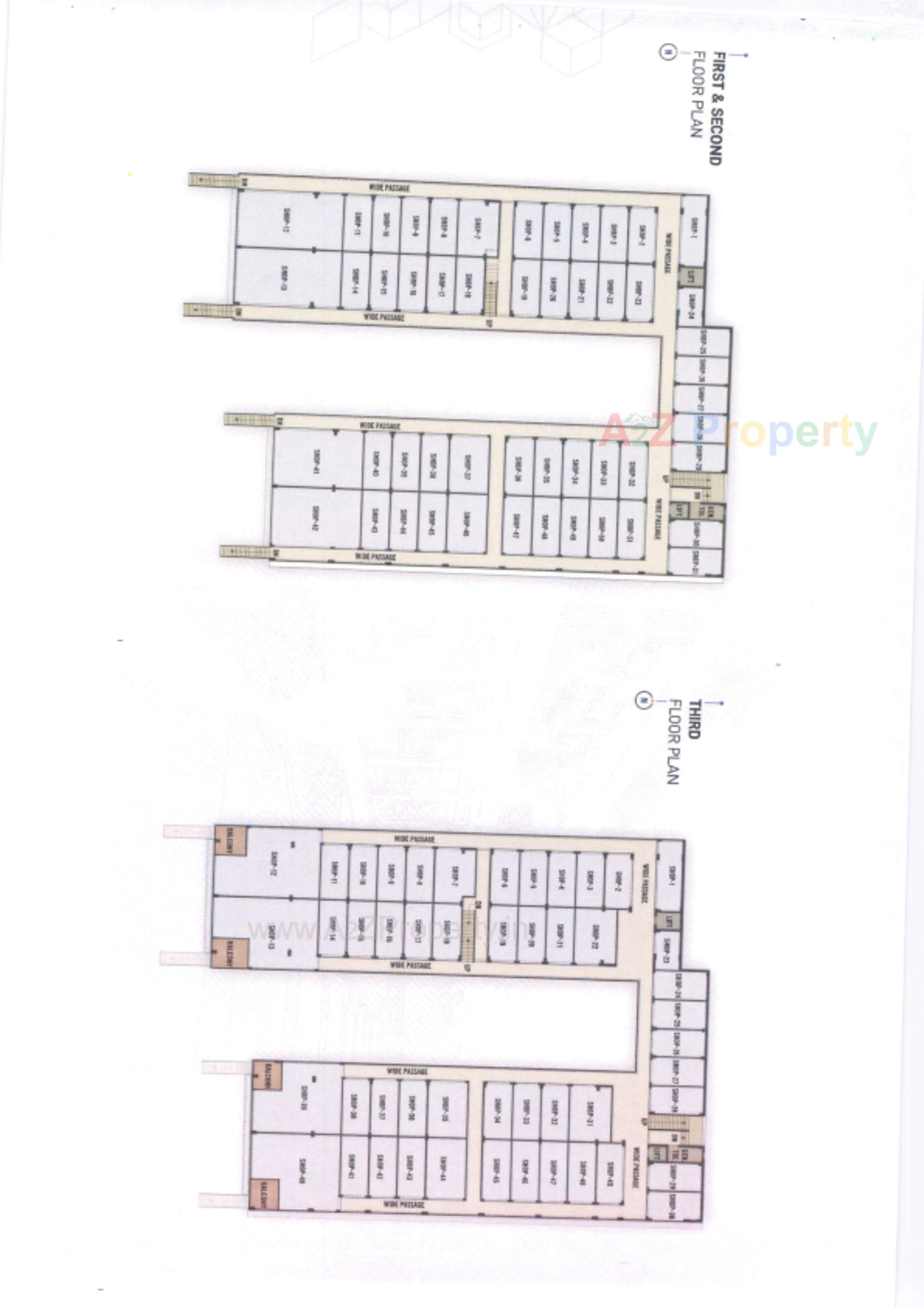 Layout of real estate project Saundarya Skylon located at Mehsana, Mehsana, Gujarat