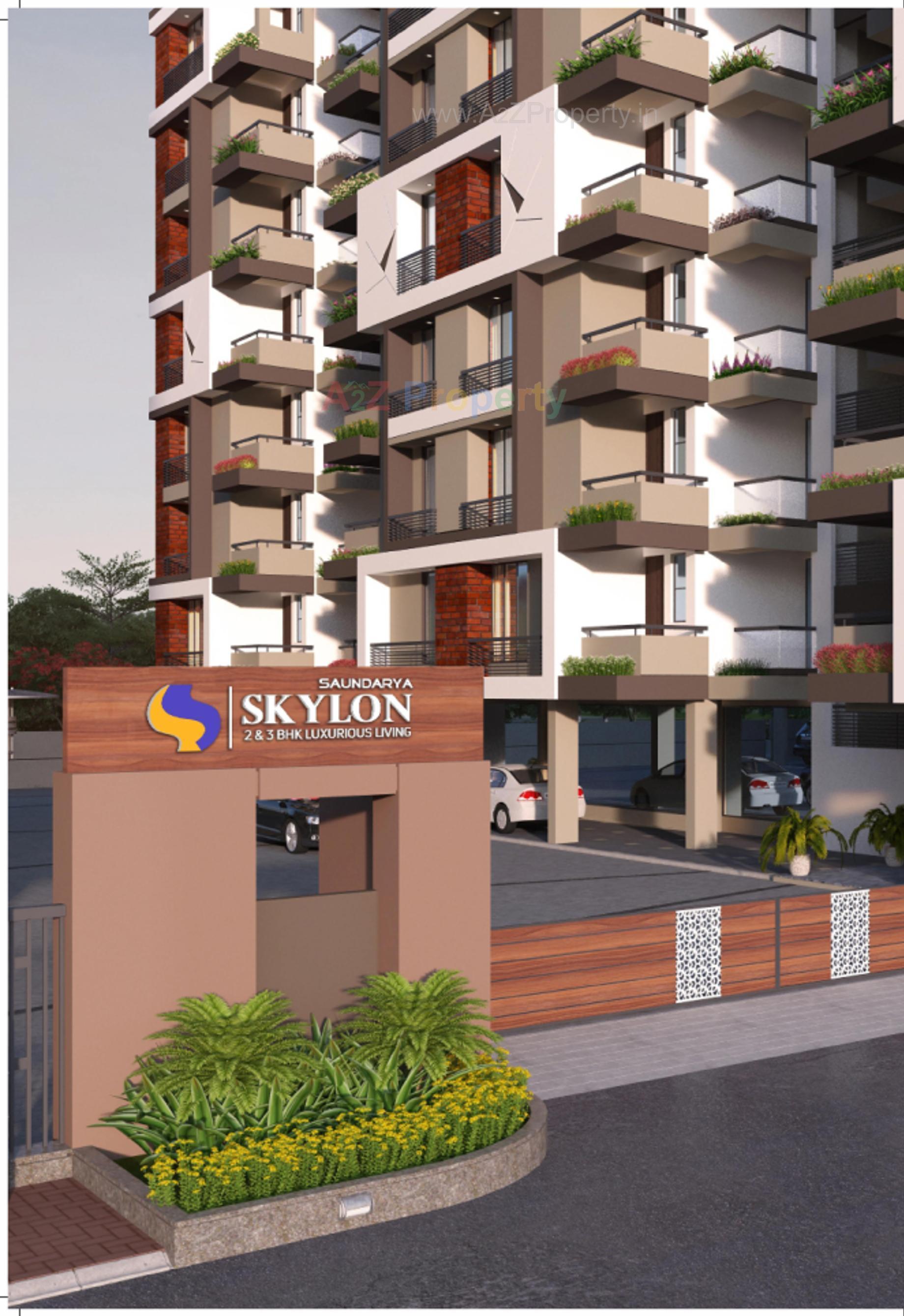 3D Elevation of real estate project Saundarya Skylon located at Mehsana, Mehsana, Gujarat