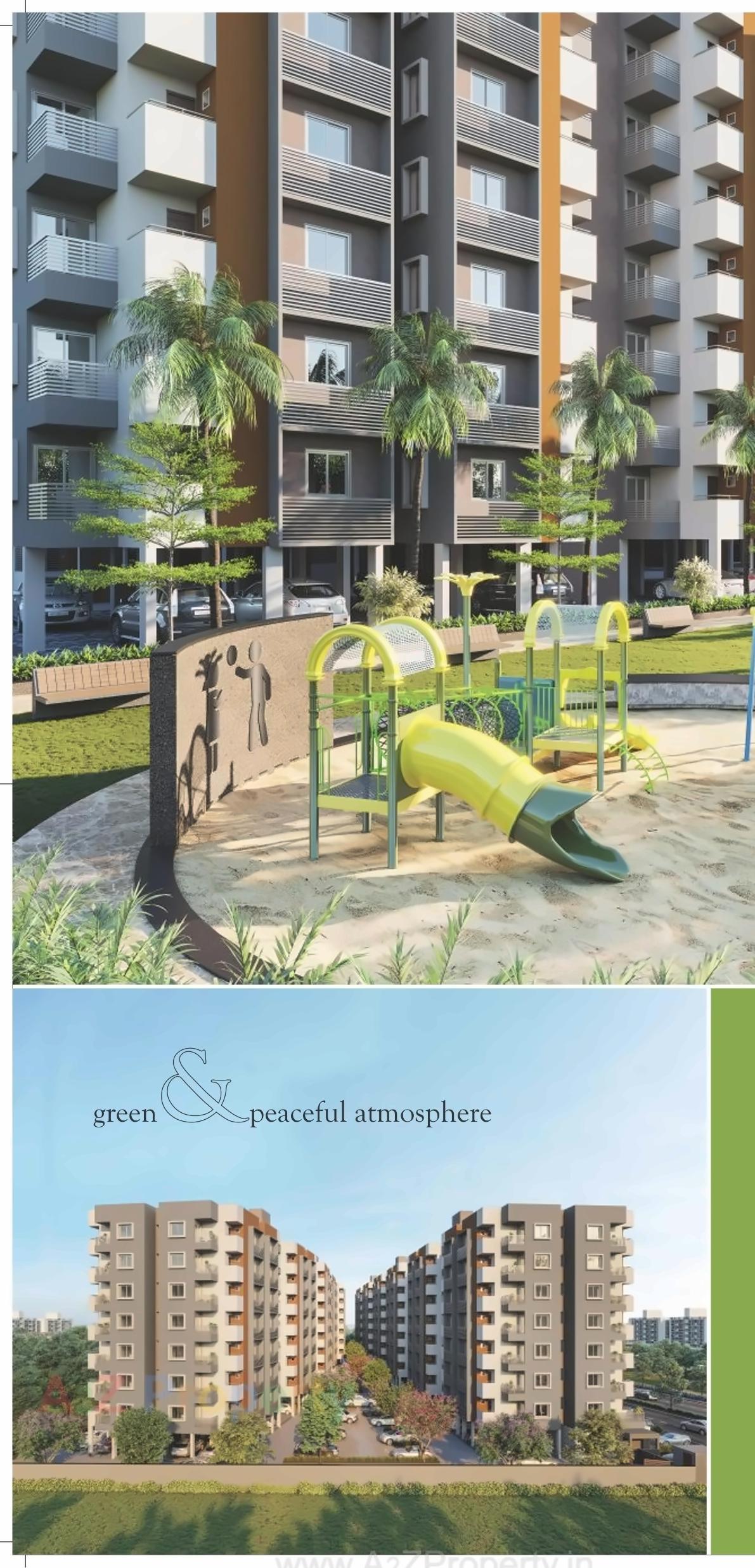 3D Elevation of real estate project Shiv Ganga Hills located at Kadi, Mehsana, Gujarat