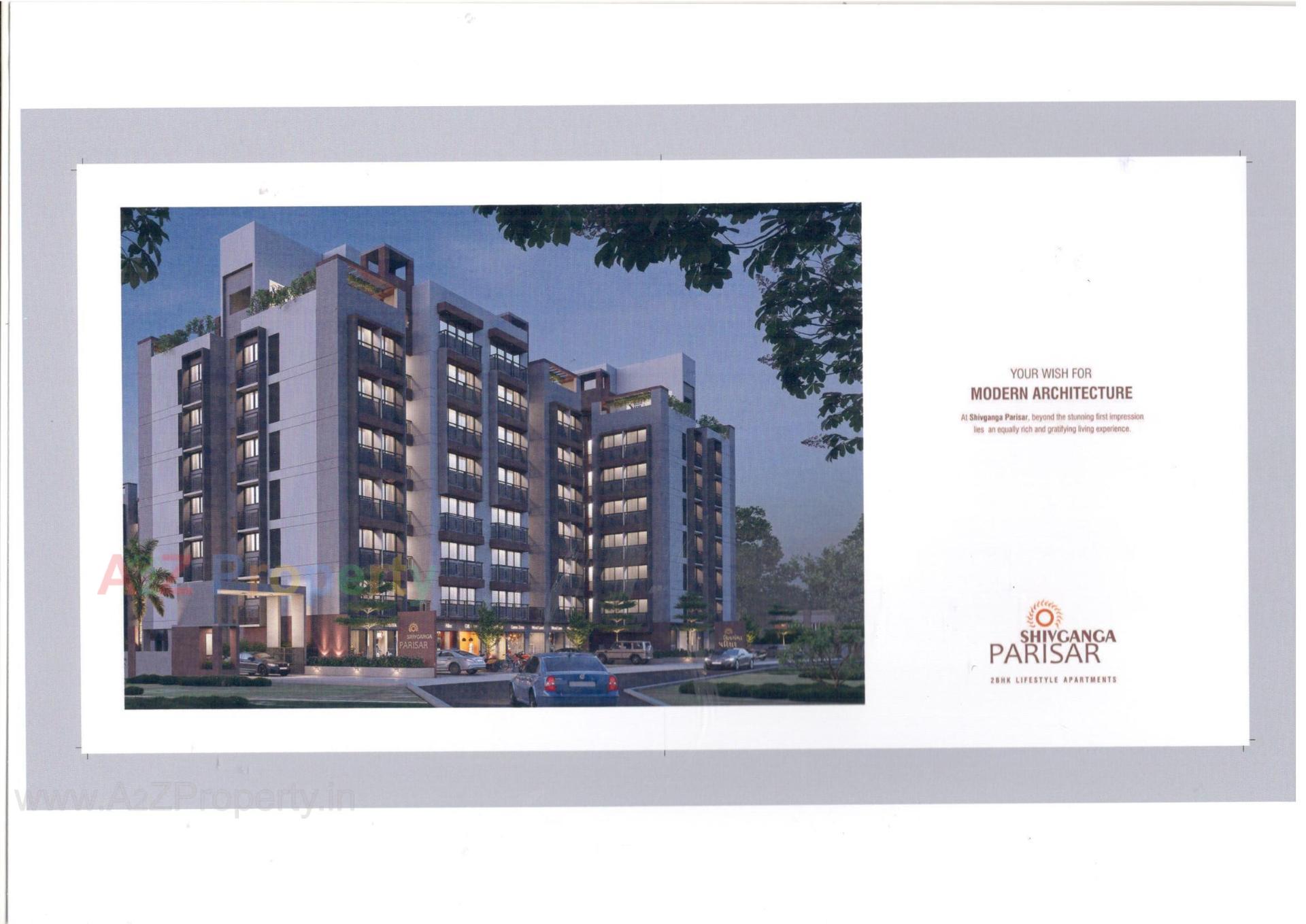 3D Elevation of real estate project Shiv Ganga Parisar located at Mehsana, Mehsana, Gujarat