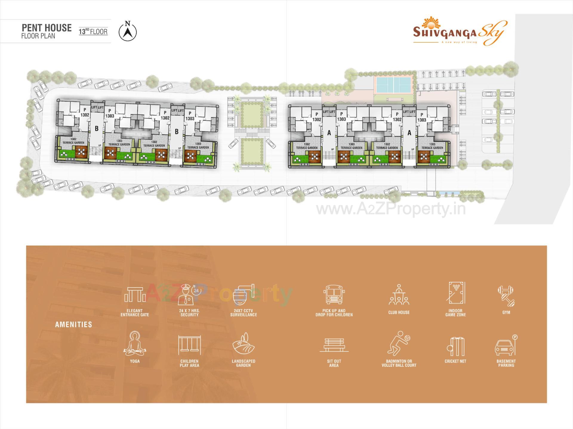  of real estate project Shiv Ganga Sky located at Nagalpur, Mehsana, Gujarat