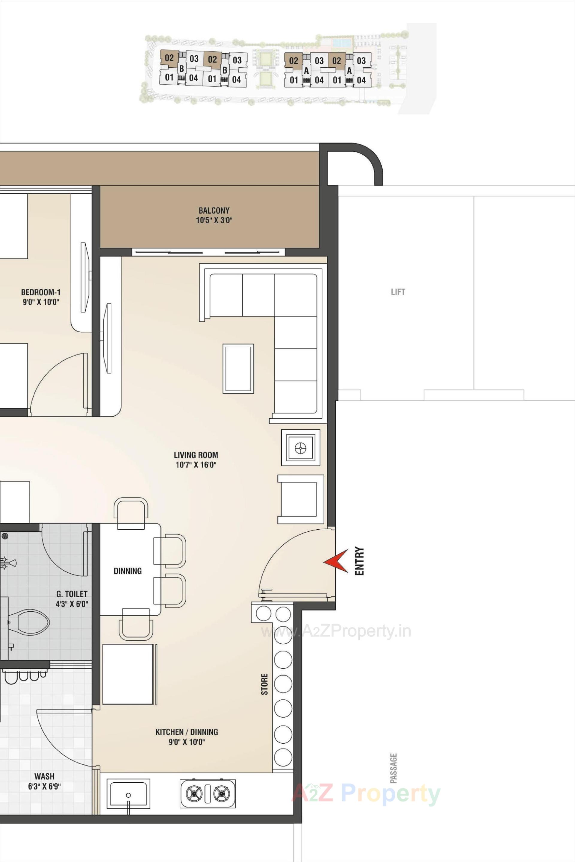 Layout of real estate project Shiv Ganga Sky located at Nagalpur, Mehsana, Gujarat
